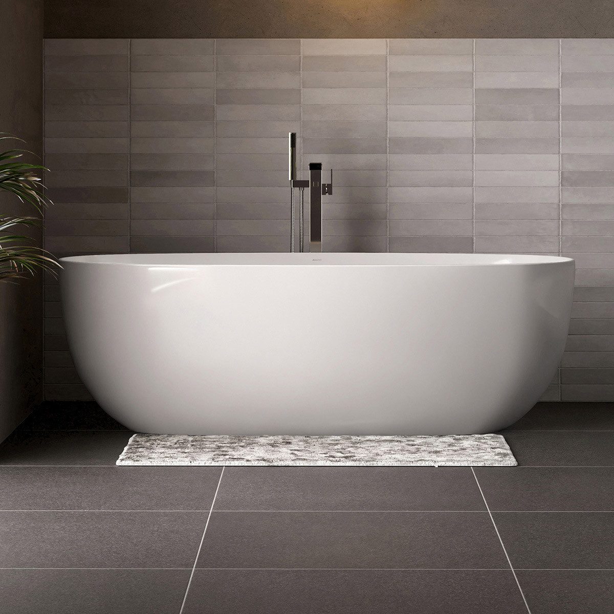 Bernstein Badewanne BELAQUA 2.0, freistehende Badewanne, Sanitäracryl, oval