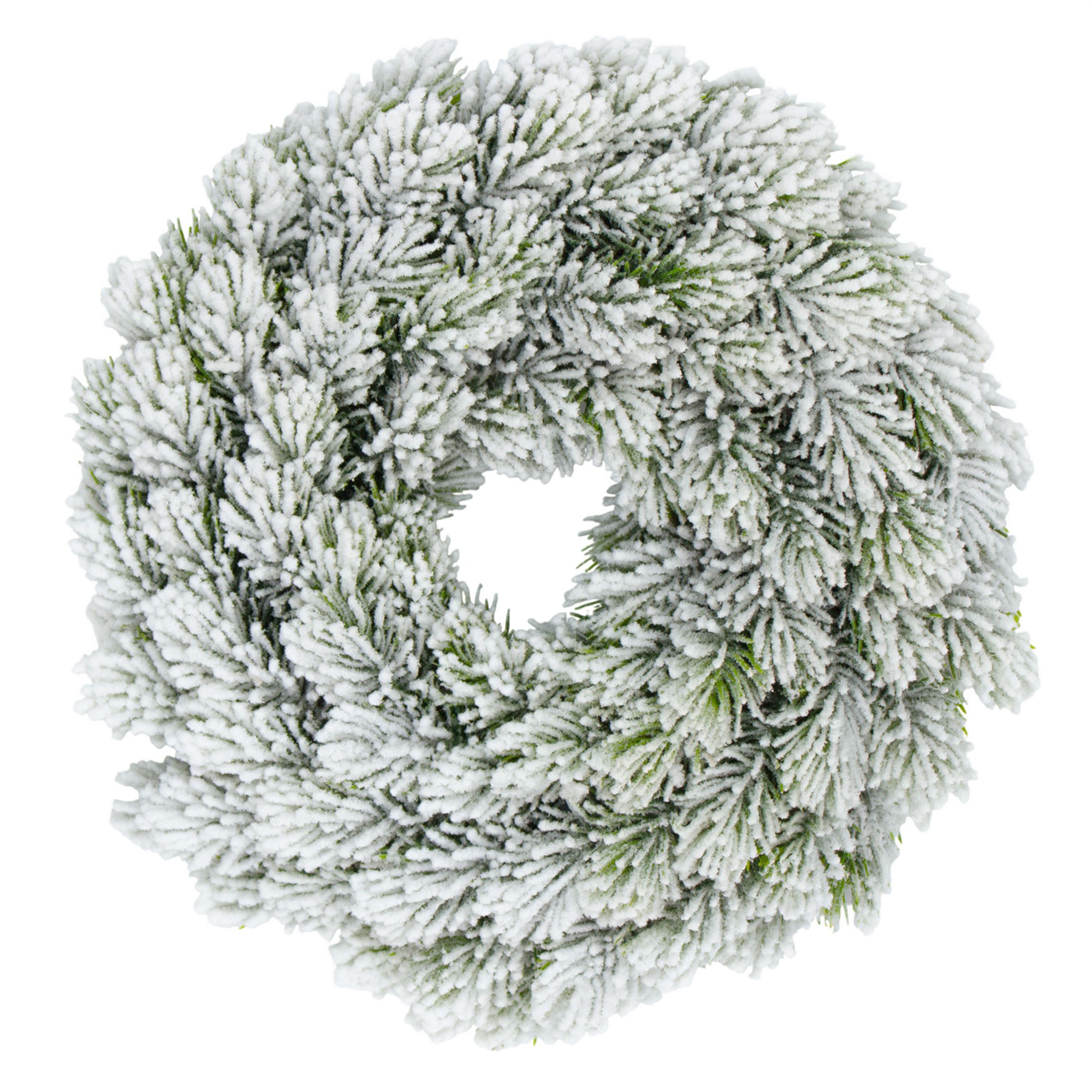 Spetebo Dekokranz Künstlicher Weihnachtskranz halbgebunden mit Kunstschnee günstig online kaufen