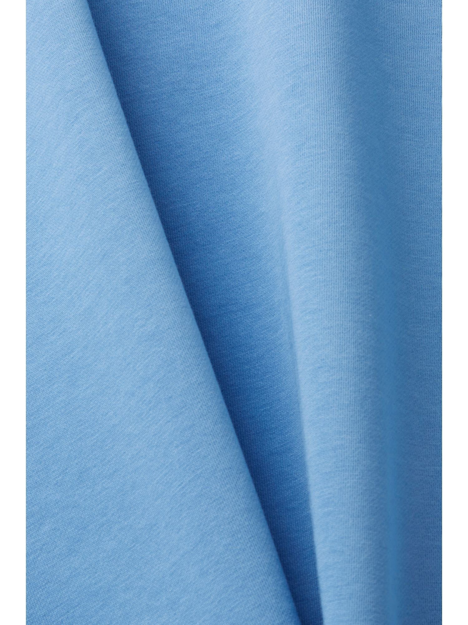 Logo LAVENDER LIGHT mit Sweatshirt (1-tlg) BLUE Esprit Baumwoll-Kapuzensweatshirt
