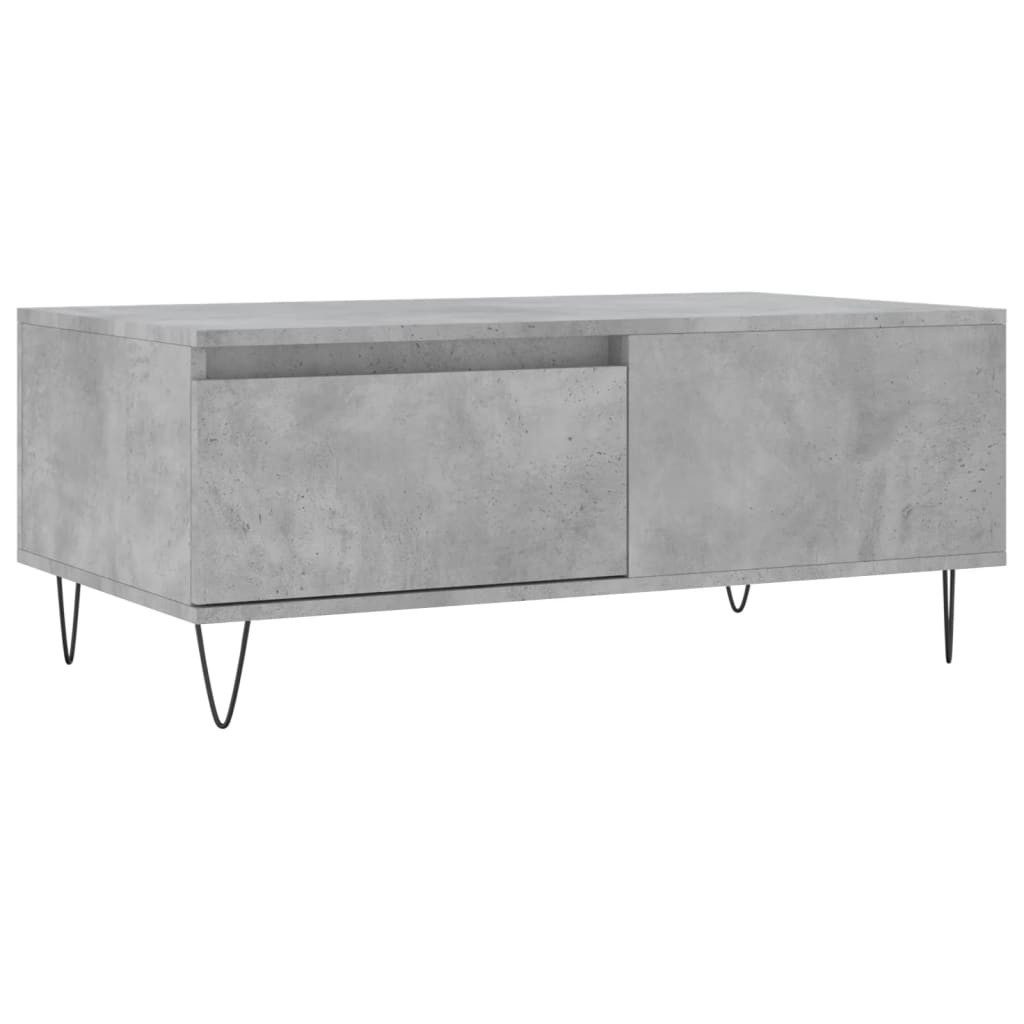 Couchtisch Couchtisch Betongrau 90x50x36,5 cm Holzwerkstoff