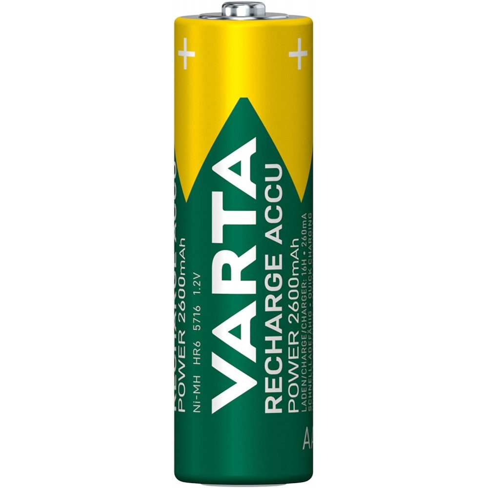 VARTA Varta AA 2600mAh Akku 4er Blister zuverlässige Energie. Akku-Set AA 2600mAh 4er Blister Akku, Nickel Metall Hybrid Technologie