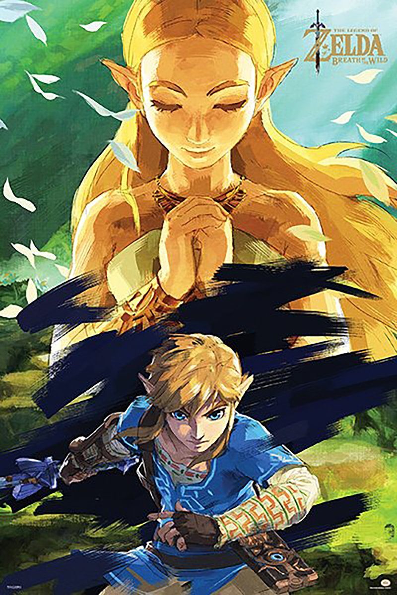 Zelda 91,5 Poster PYRAMID Of Breath Legend x Wild 61 of Poster The cm The