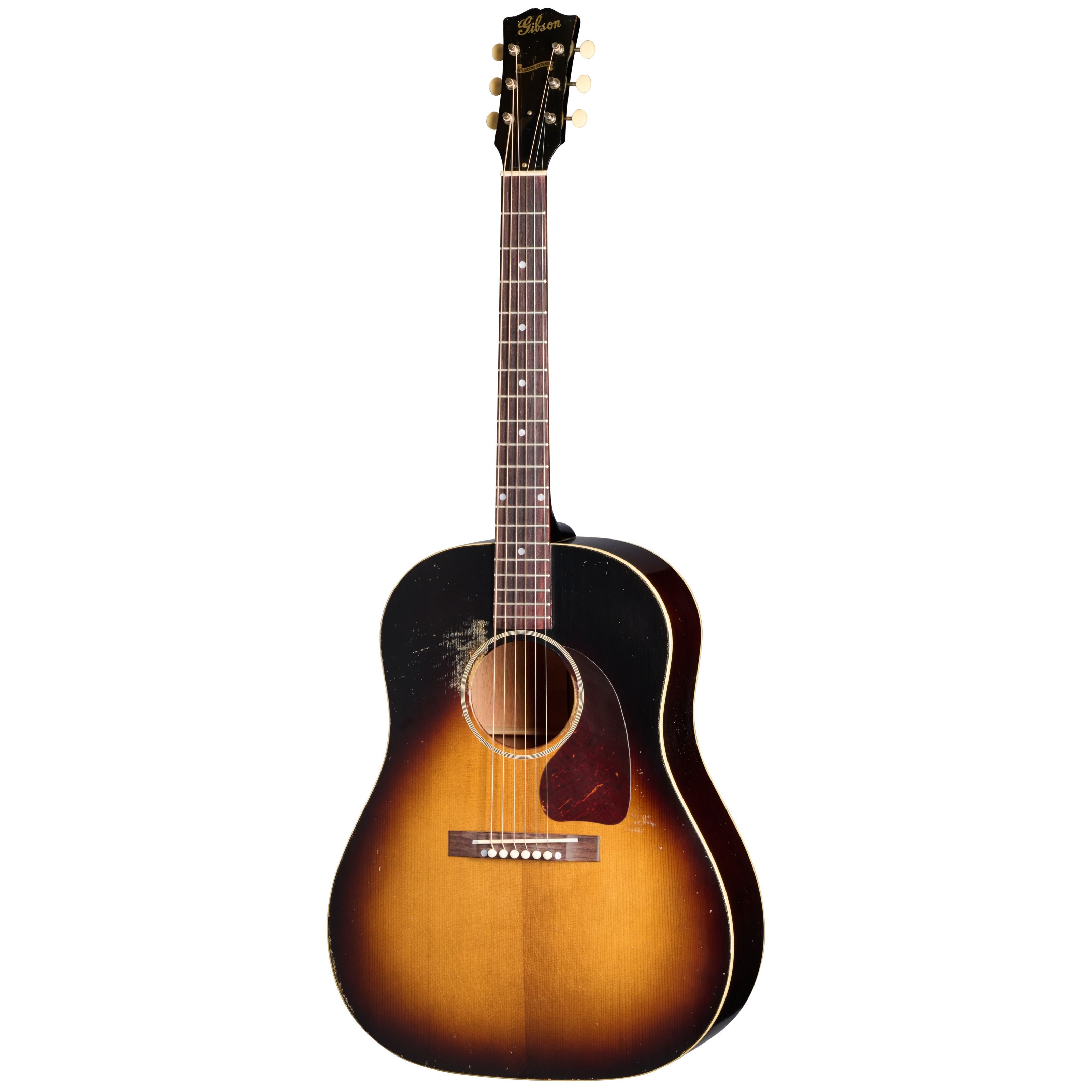 Gibson Westerngitarre, Westerngitarren, Dreadnought Gitarren, 1942 Banner J-45 Heavy Aged - Westerngitarre