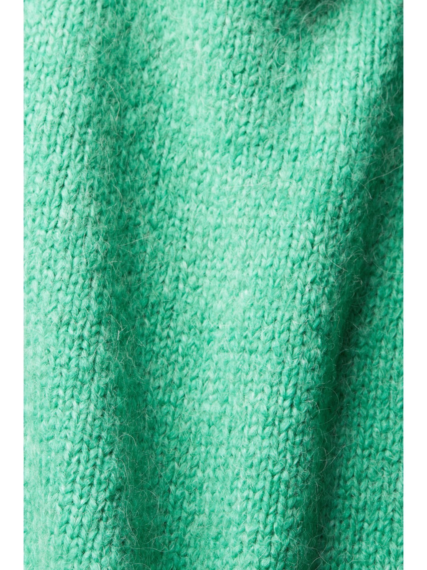 Esprit Strickpullover Pullover Wollgemisch GREEN LIGHT aus