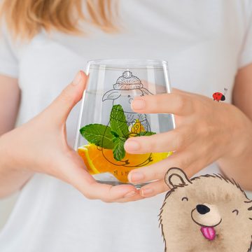 Mr. & Mrs. Panda Cocktailglas Schweinchen Glühwein - Transparent - Geschenk, Cocktail Glas, Spruch, Premium Glas, Einzigartige Gravur