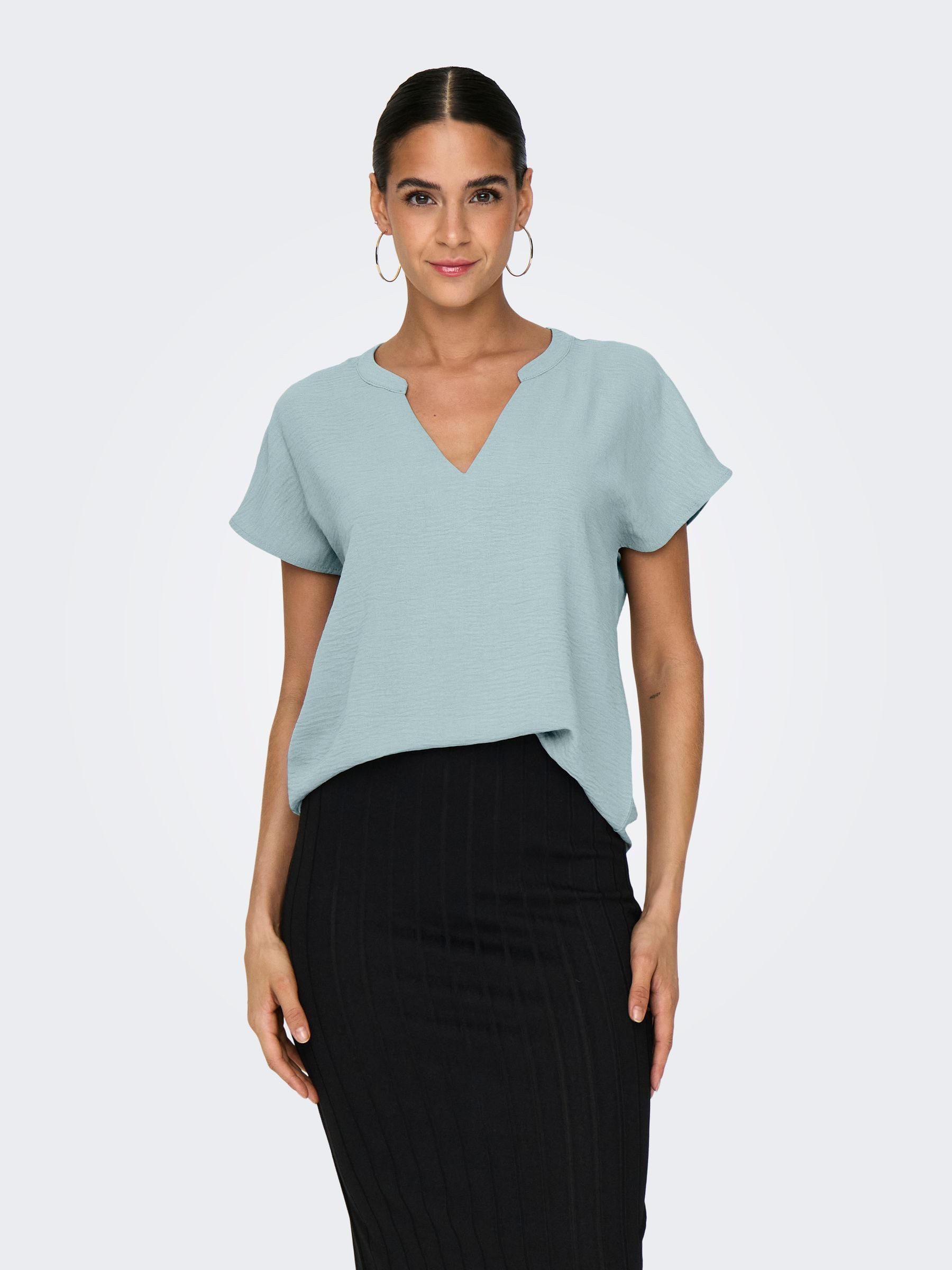 JACQUELINE de YONG Blusenshirt Einfarbige Kurzarm günstig online kaufen