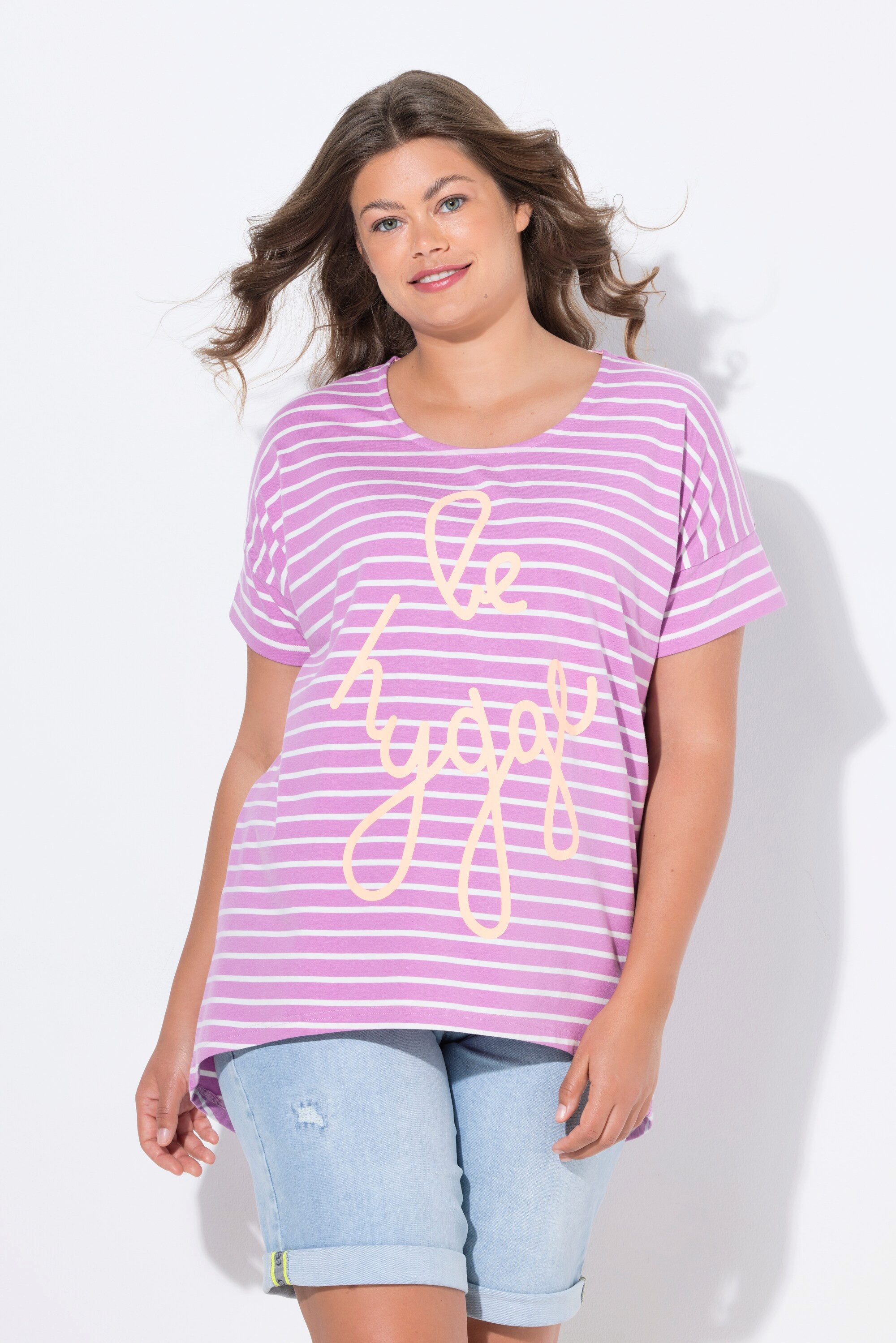 Laurasøn T-Shirt Ringel T-Shirt 1/2-Arm Rundhals günstig online kaufen