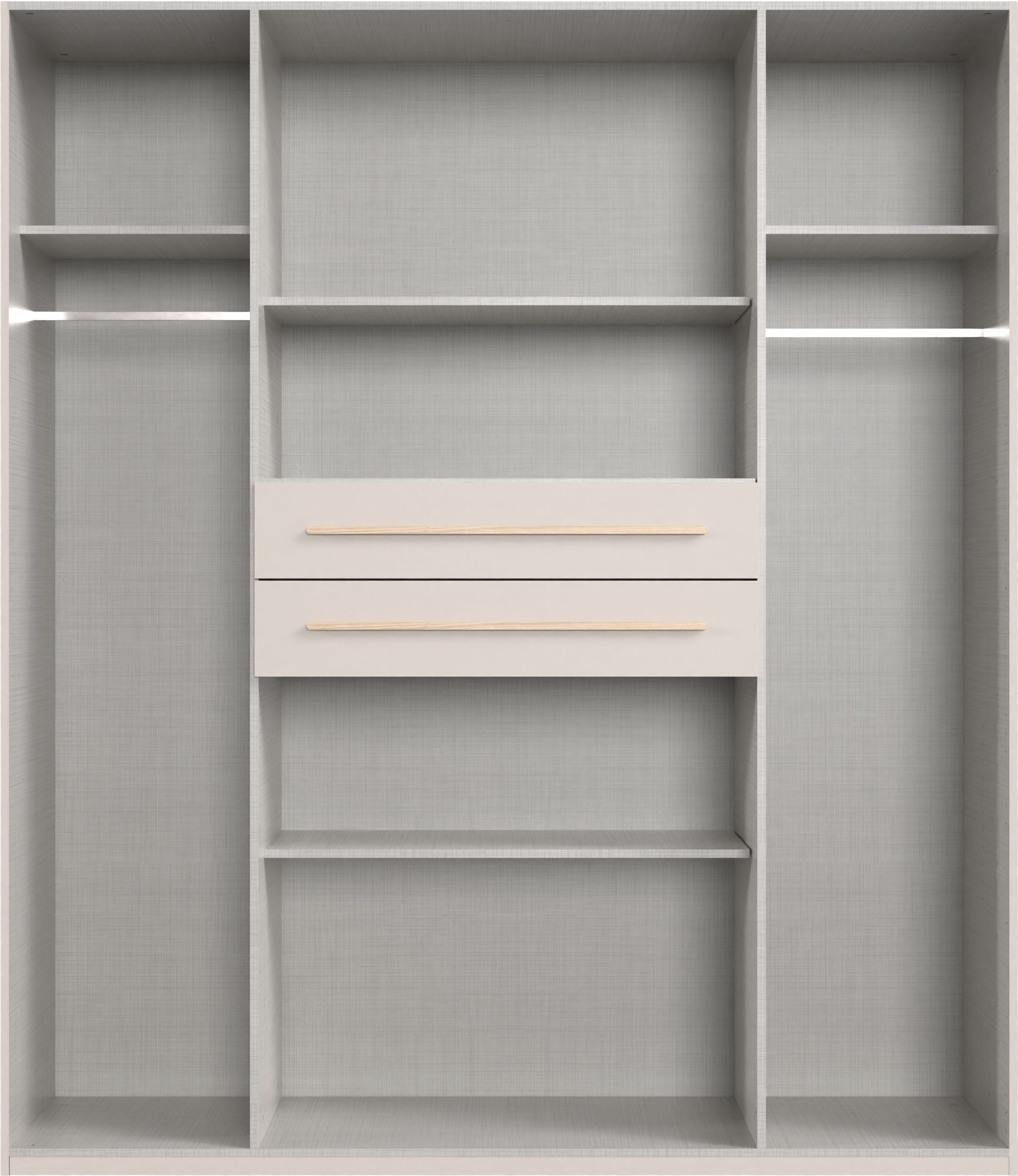 Wimex Drehtürenschrank Digit, erhältlich in den Breiten 180cm, 225cm oder 270cm (Schlafzimmer Schrank Bestseller in moderner Optik) Kleiderschrank inkl. zwei Schubkästen in zentraler Höhe