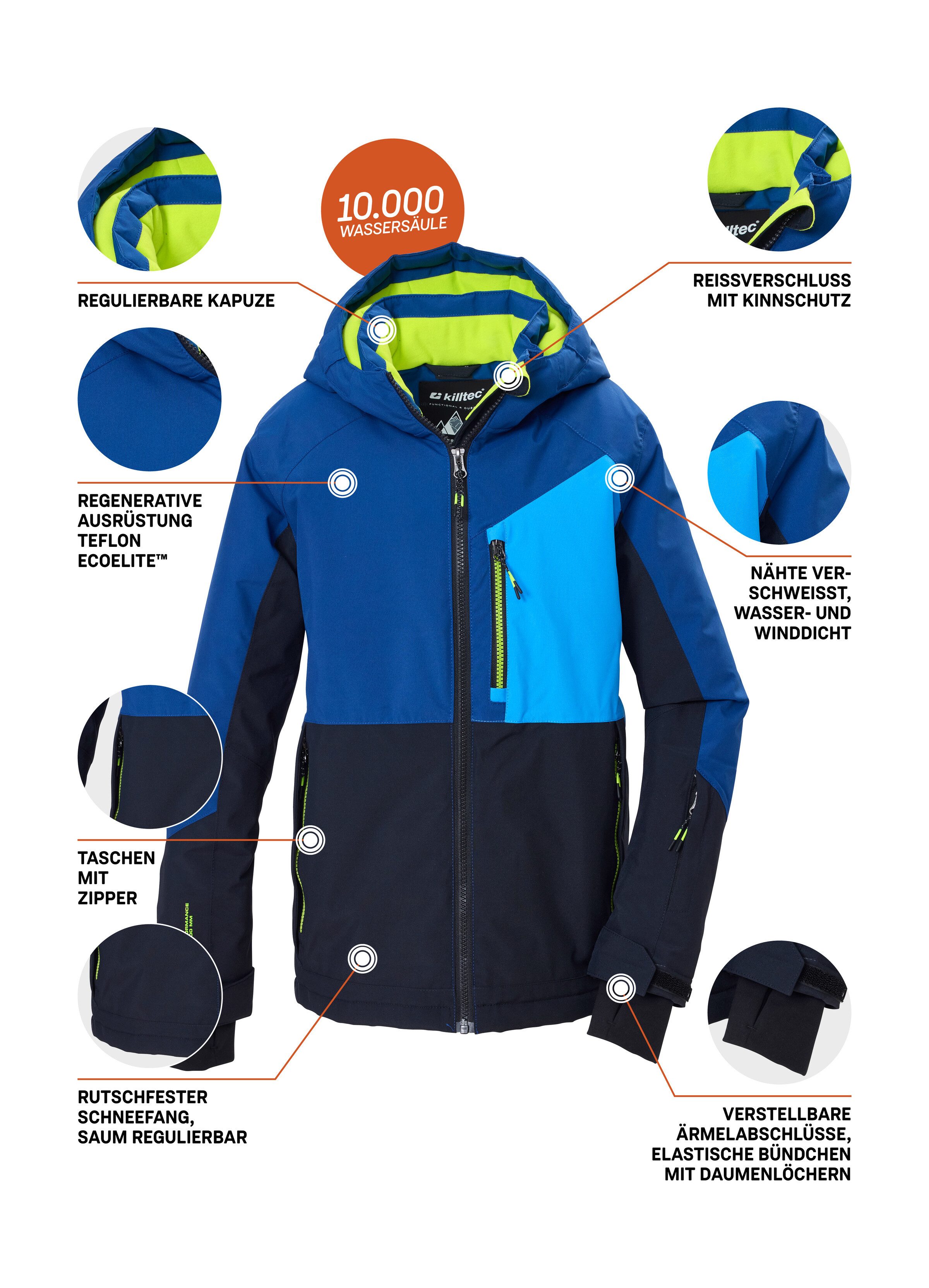 Killtec Skijacke KSW 206 BYS SKI JCKT Wind- und wasserdichte Kinderjacke, atmungsaktiv, verstellbar – Bild 5 von 5