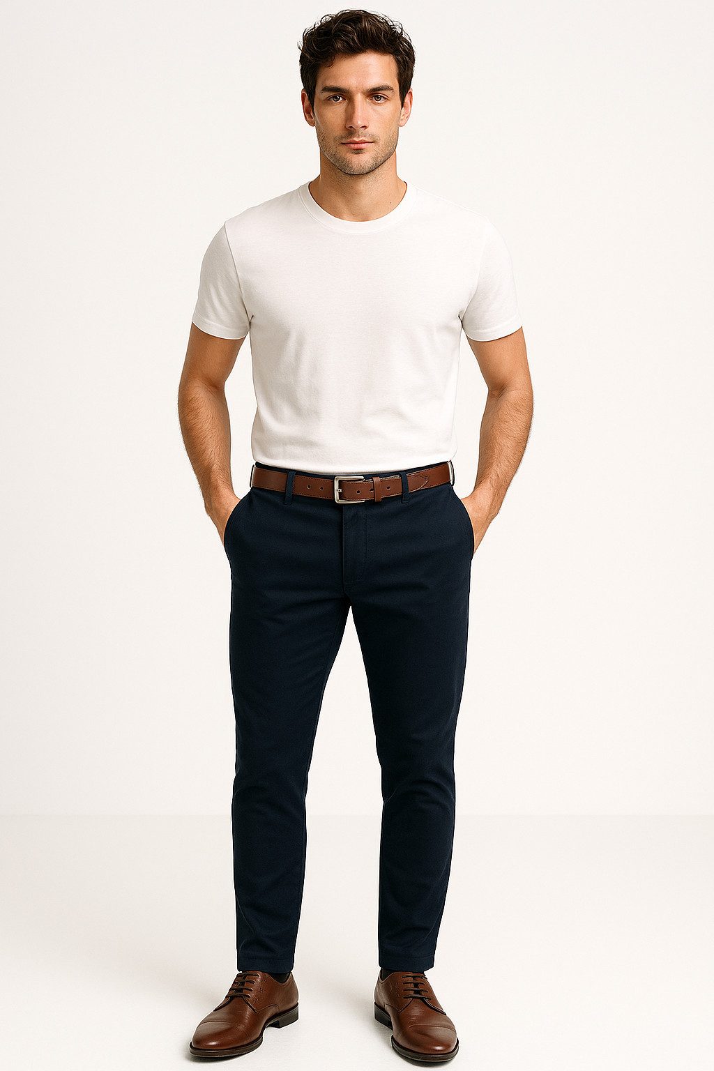 Jack & Jones Chinohose JPSTMARCO FRANCO CHINO W BELT