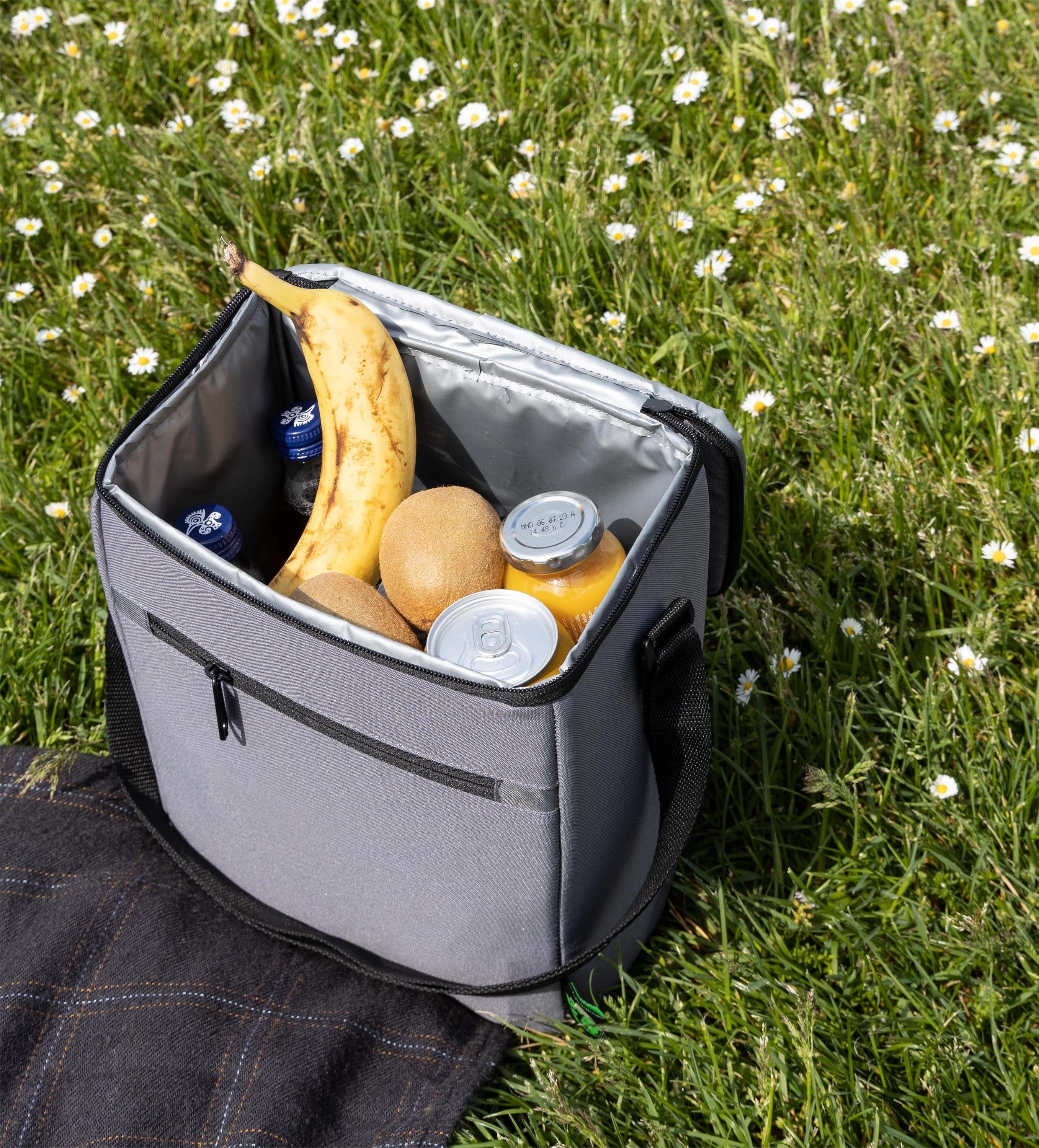 Kühltasche aus 9 Material Picknickkorb Pokka, Picknicktasche recyceltem Liter Praktische normani