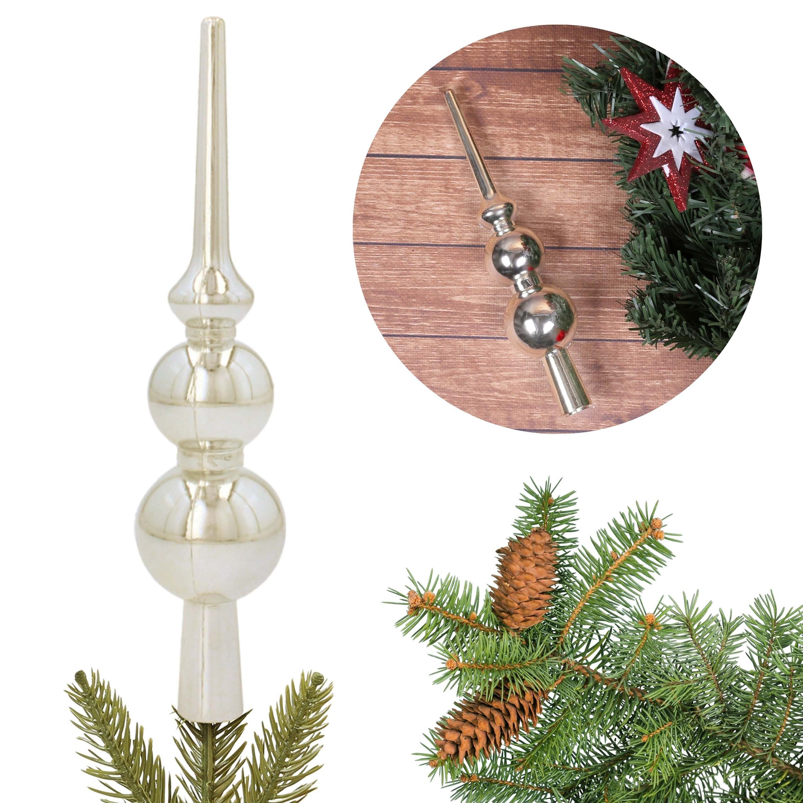 Sarcia.eu Christbaumspitze Goldspitze, kleine Spitze für den Weihnachtsbaum, 20 cm