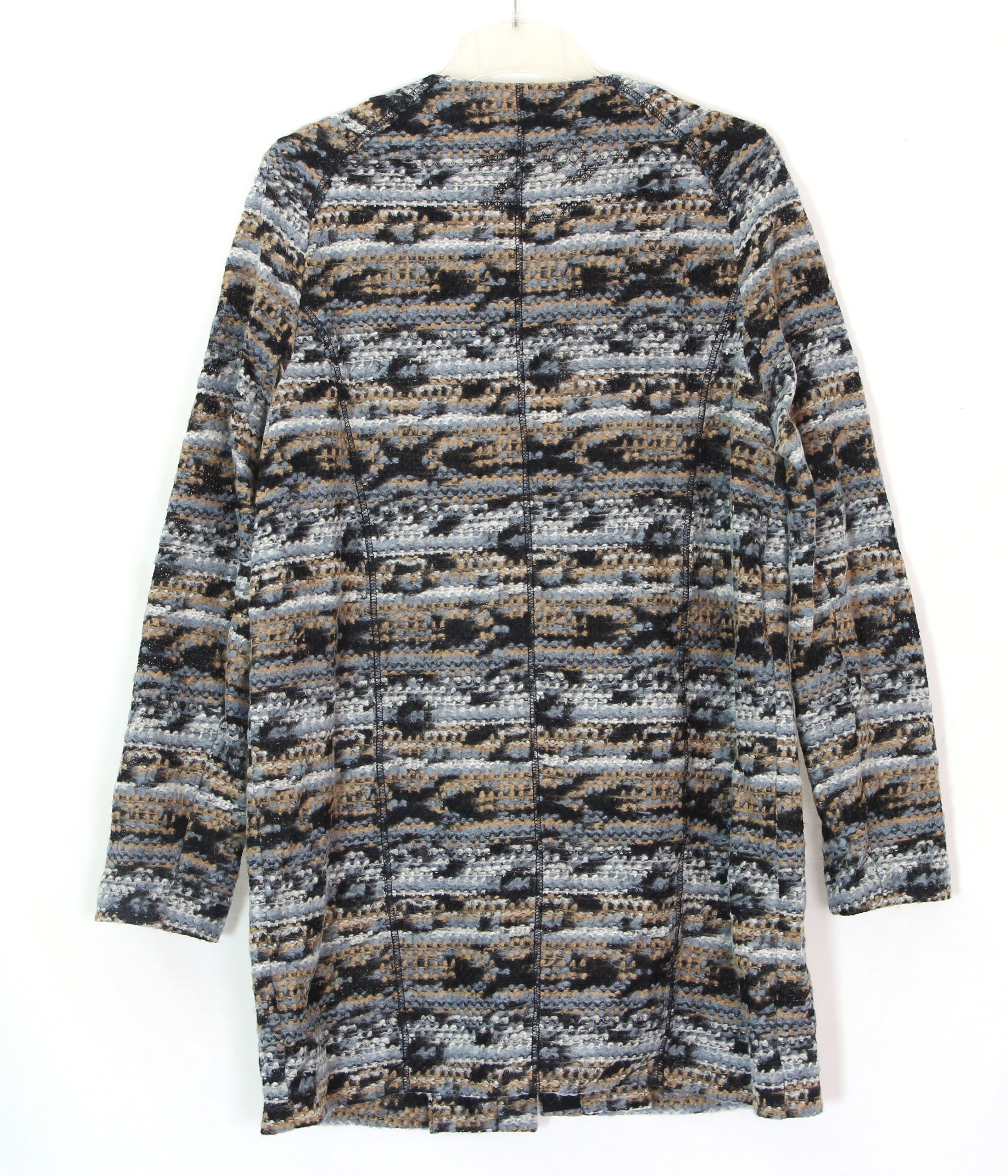 Basler Strickmantel Strick Jacke Strickmantel Mantel Damenjacke lang Schurwolle mit Reverskragen