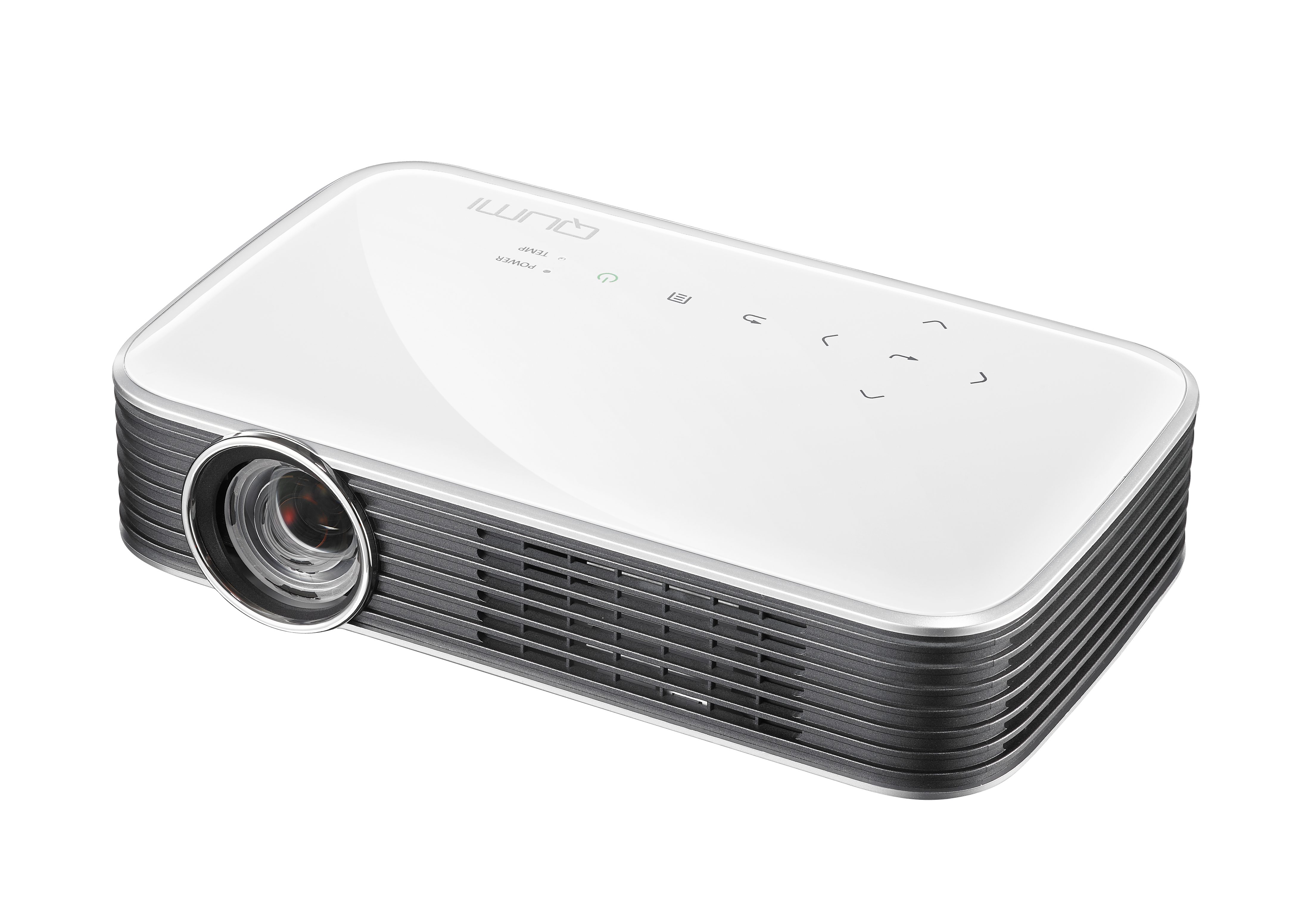 Vivitek Qumi Q8 Portabler Projektor (1000 lm, 30000:1, 1920 x 1080 px, Full HD-Projektor im Taschenformat, LED, Wireless) weiß
