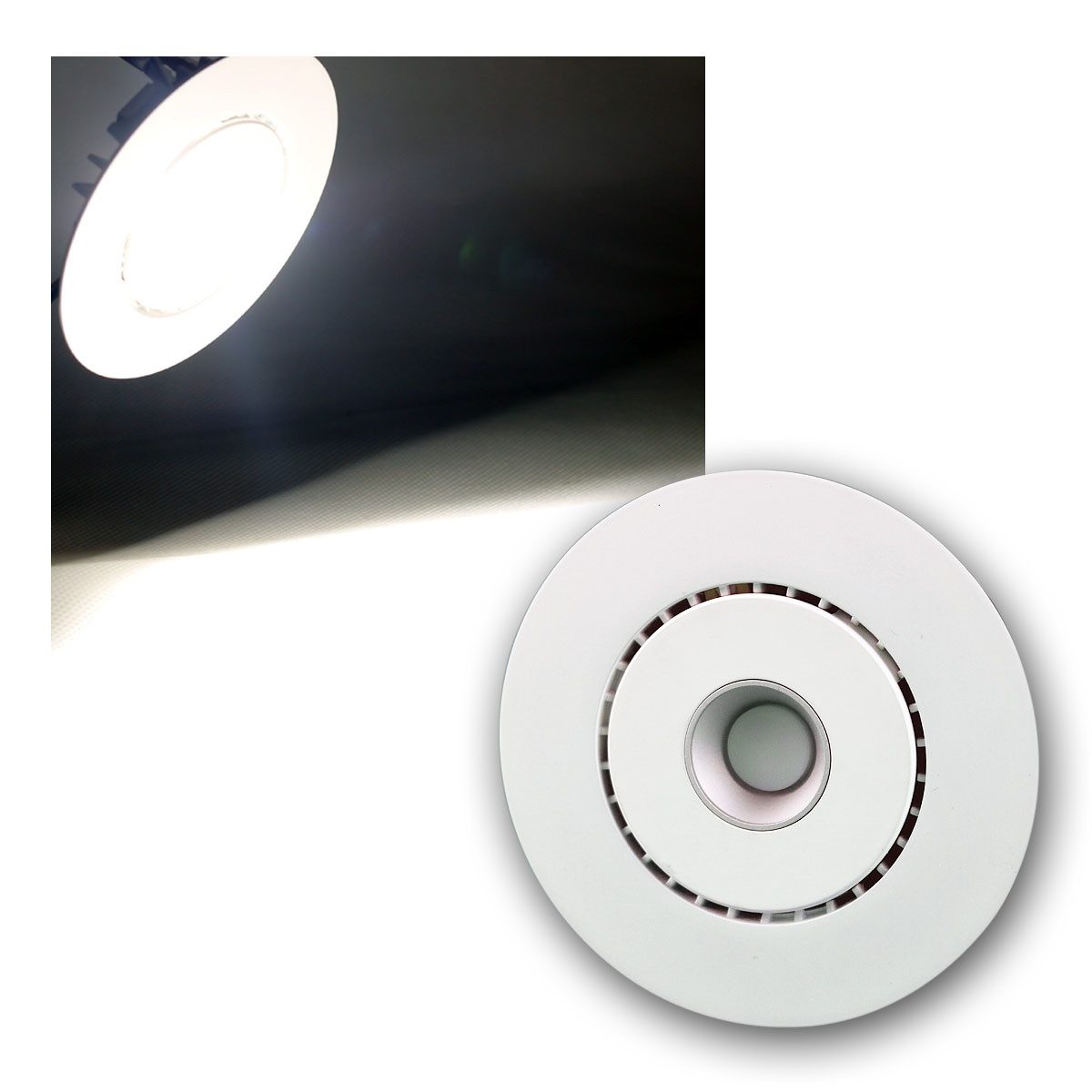 world-trading-net LED Deckenspot LED Einbauleuchte weiß 700mA CC, neutralweiß 400lm, daylight/tageslichtweiß