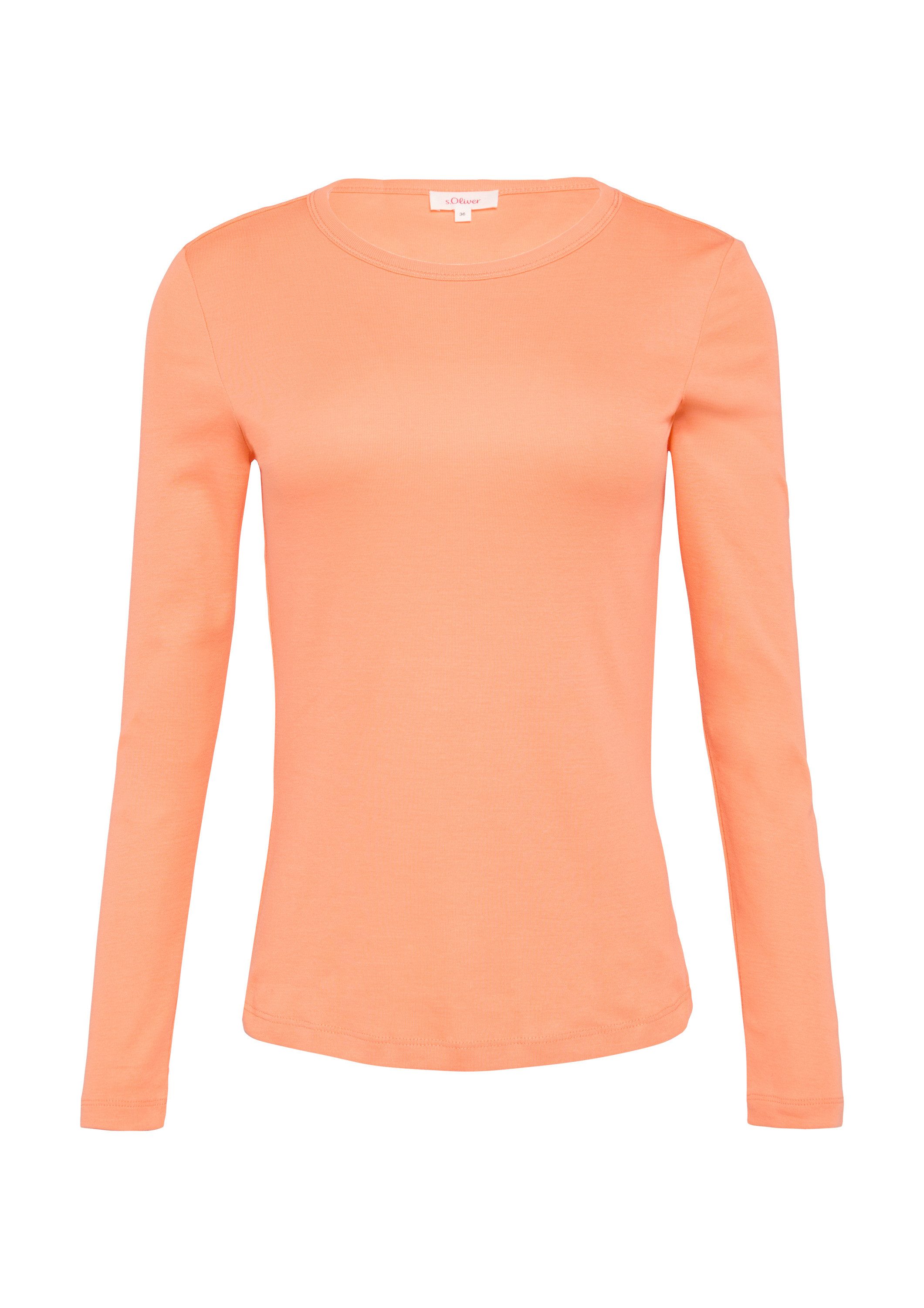 s.Oliver Langarmshirt T-Shirt Elastisches Longsleeve mit Rundhalsausschnitt günstig online kaufen