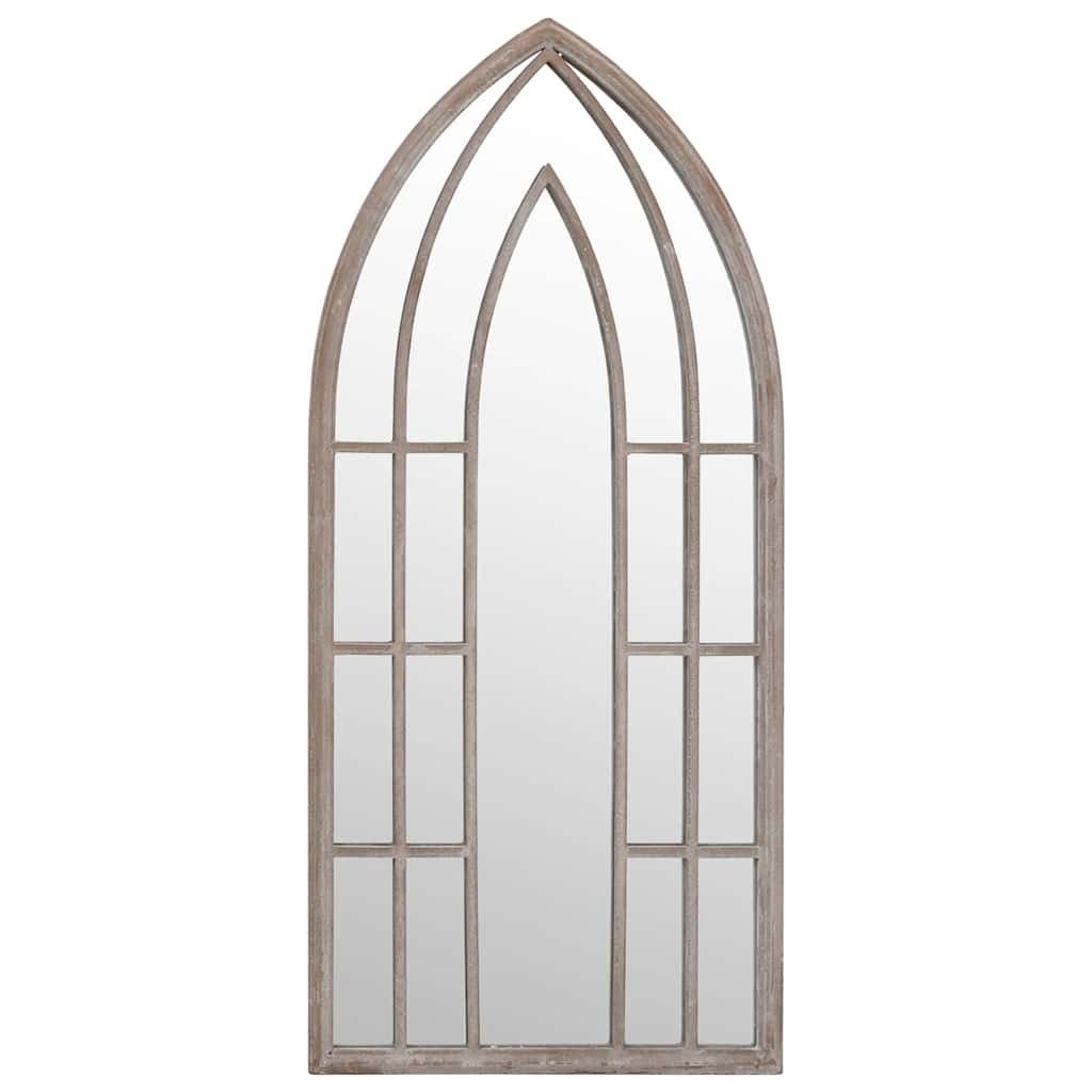 vidaXL Spiegel Gartenspiegel Sand 100x45 cm Eisen (1-St)