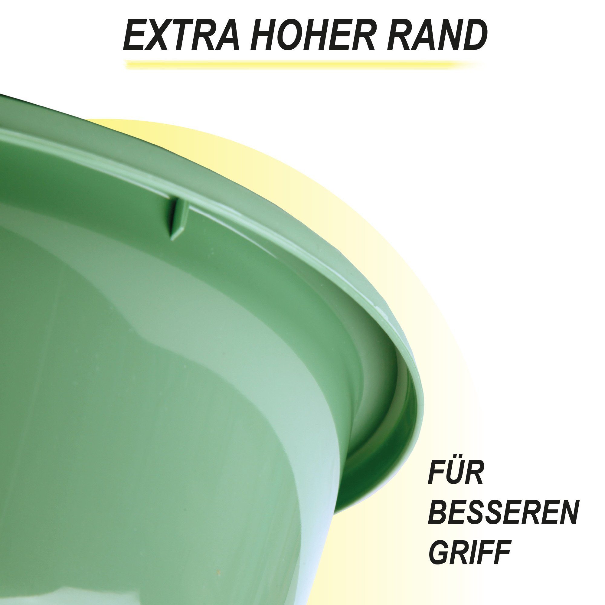 Pro Home Salatschüssel mehrteilig 0,7L/1,5L/2,5L/4,0L/6,0L, Kunststoff, (5er Set, 5-tlg), stapelbar, mikrowellengeeignet, spülmaschinenfest – Bild 5 von 5