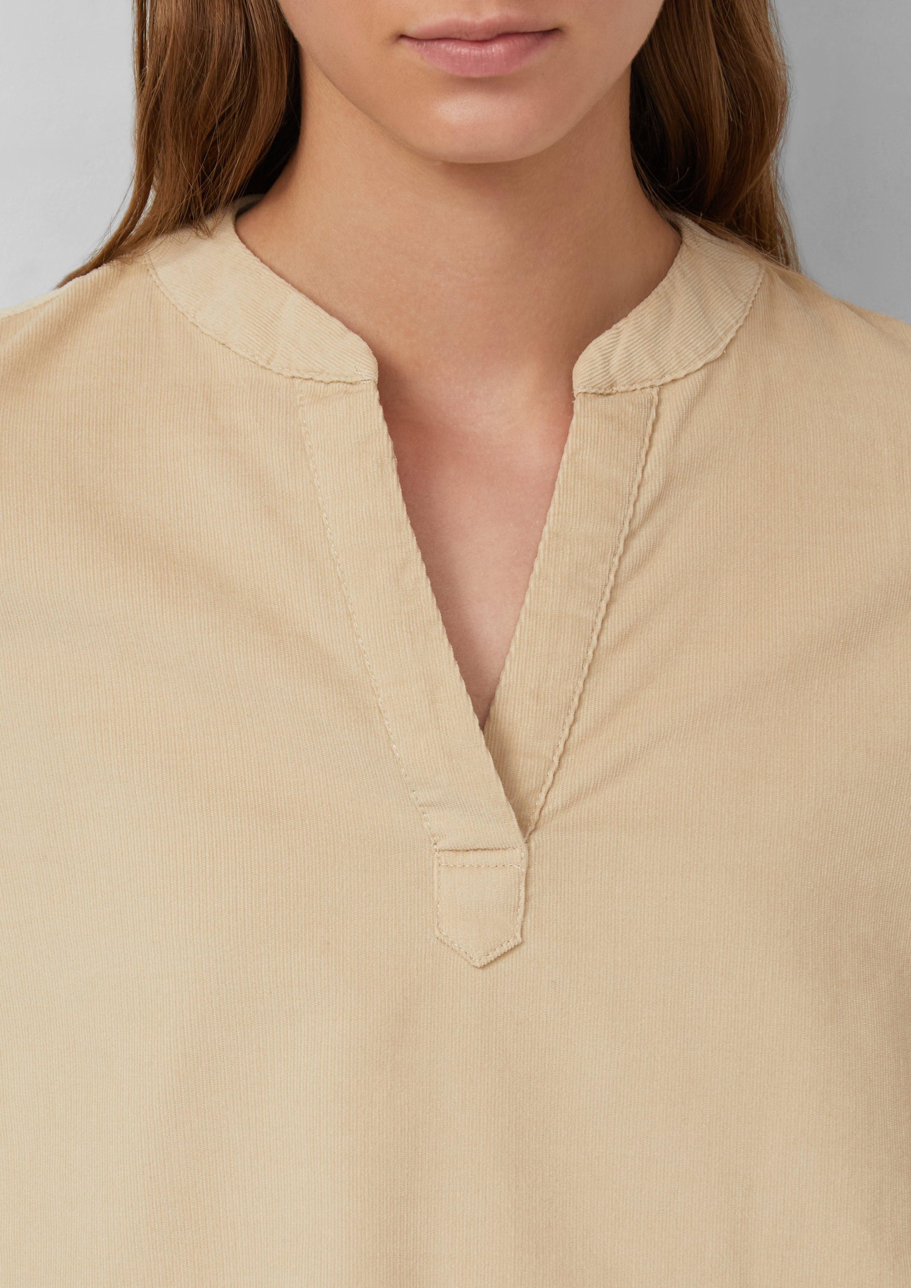 s.Oliver Langarmbluse Feincord-Bluse mit Turn-up und günstig online kaufen