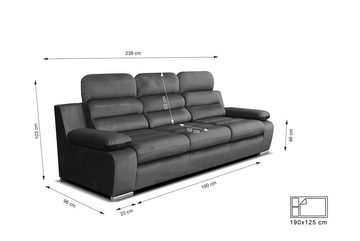 robin Schlafsofa Amber Klappsofa 3-Sitzer mit Schlaffunktion Schlafcouch Sofa