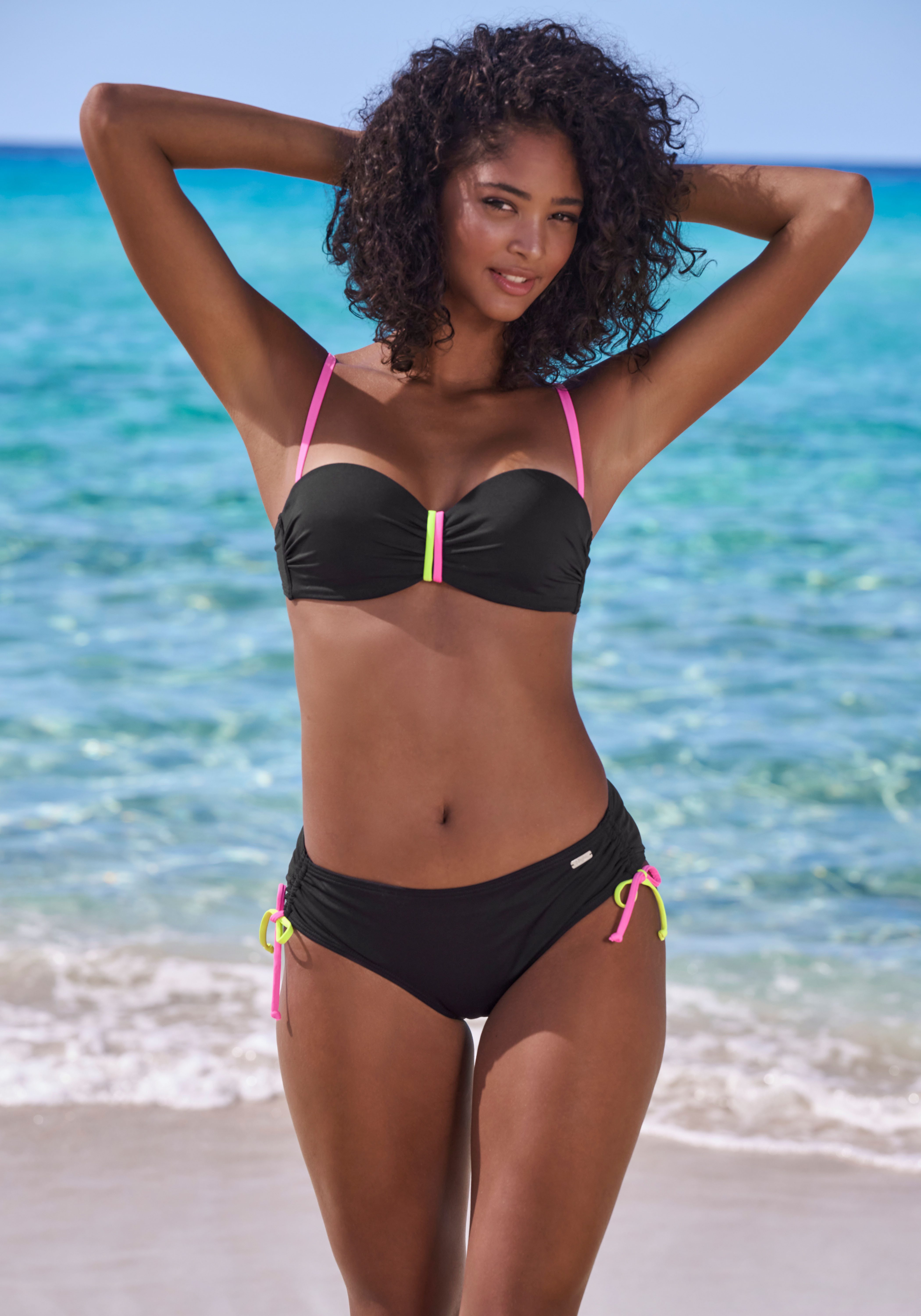 Buffalo Bikini-Hose Pop Mit seitlicher Raffung günstig online kaufen