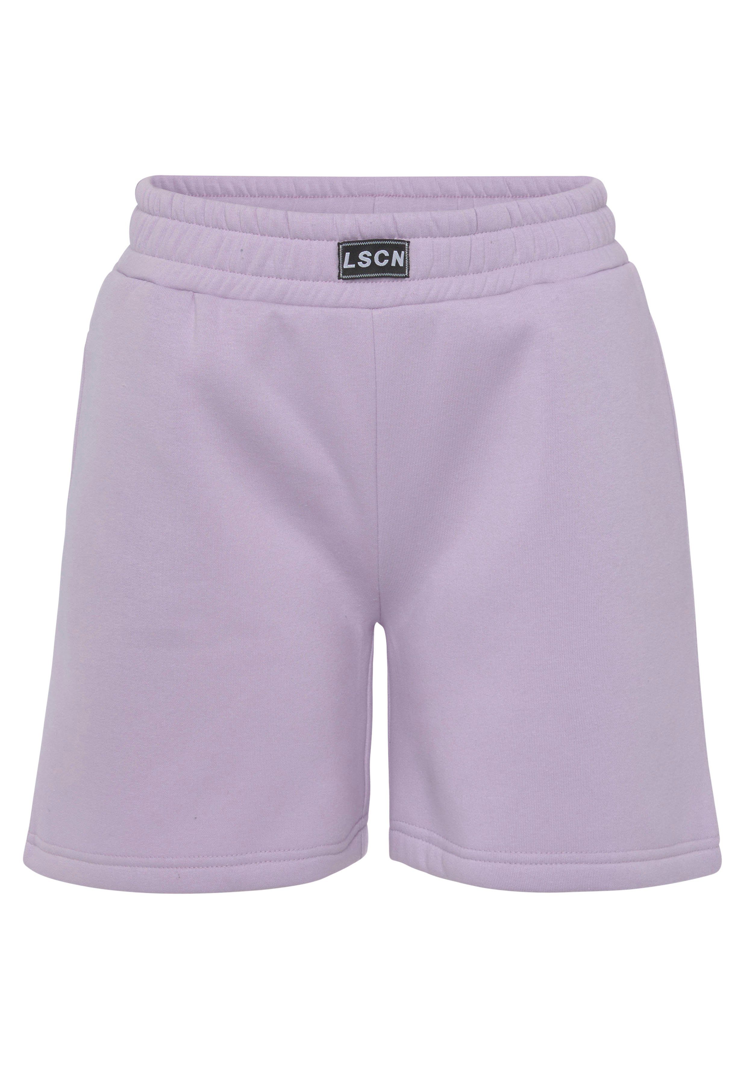 LASCANA Sweathose mit lila Loungewear, geripptem Hosenbund, Loungeanzug