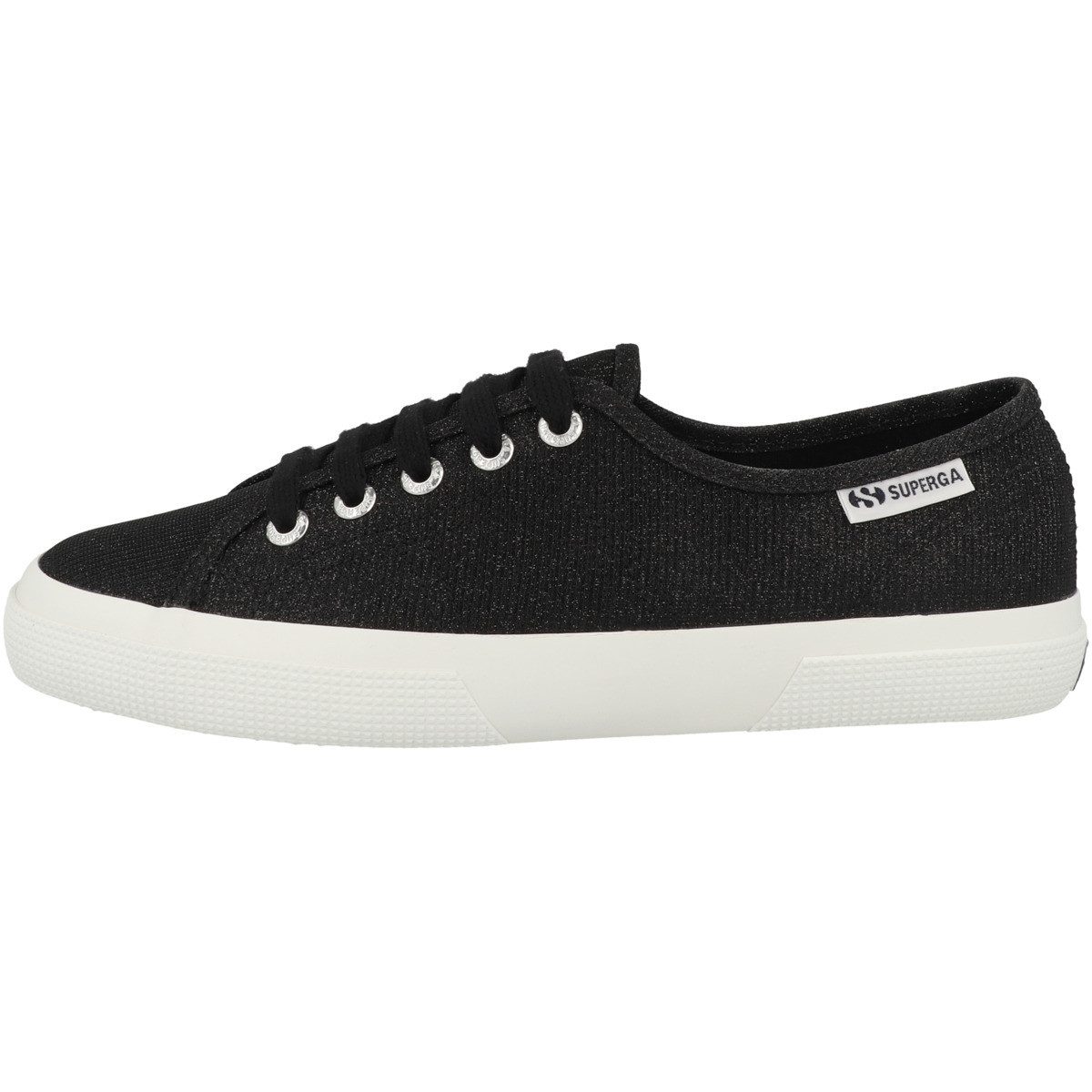 Superga 3750 Jersey Lame Leggera Damen Sneaker Turnschuhe, Sportschuhe, Freizeitschuhe, Halbschuhe, Schnürschuhe