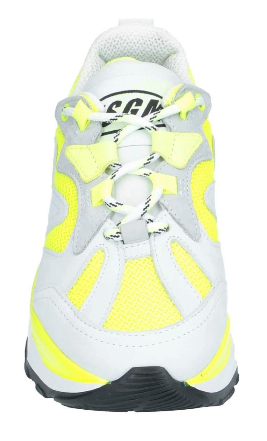 MSGM Damen Attack College Hiking Urban Runner Made in Italy Sneaker aus Kalbsleder, Nubuk und atmungsaktivem Mesh