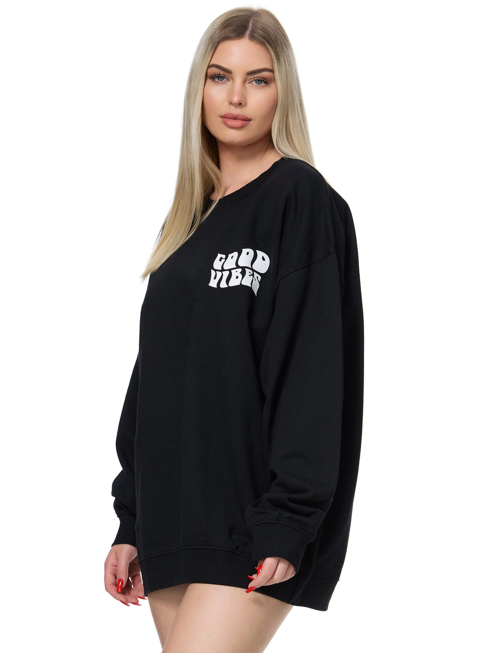 Worldclassca Longsweatshirt Worldclassca Oversized Sweatshirt GOOD VIBES Pr günstig online kaufen