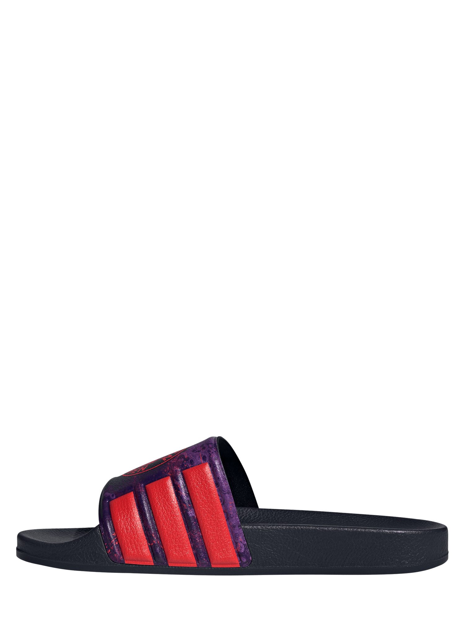 adidas Performance FC Bayern München, Adilette, Herren, Lila Badesandale – Bild 2 von 5