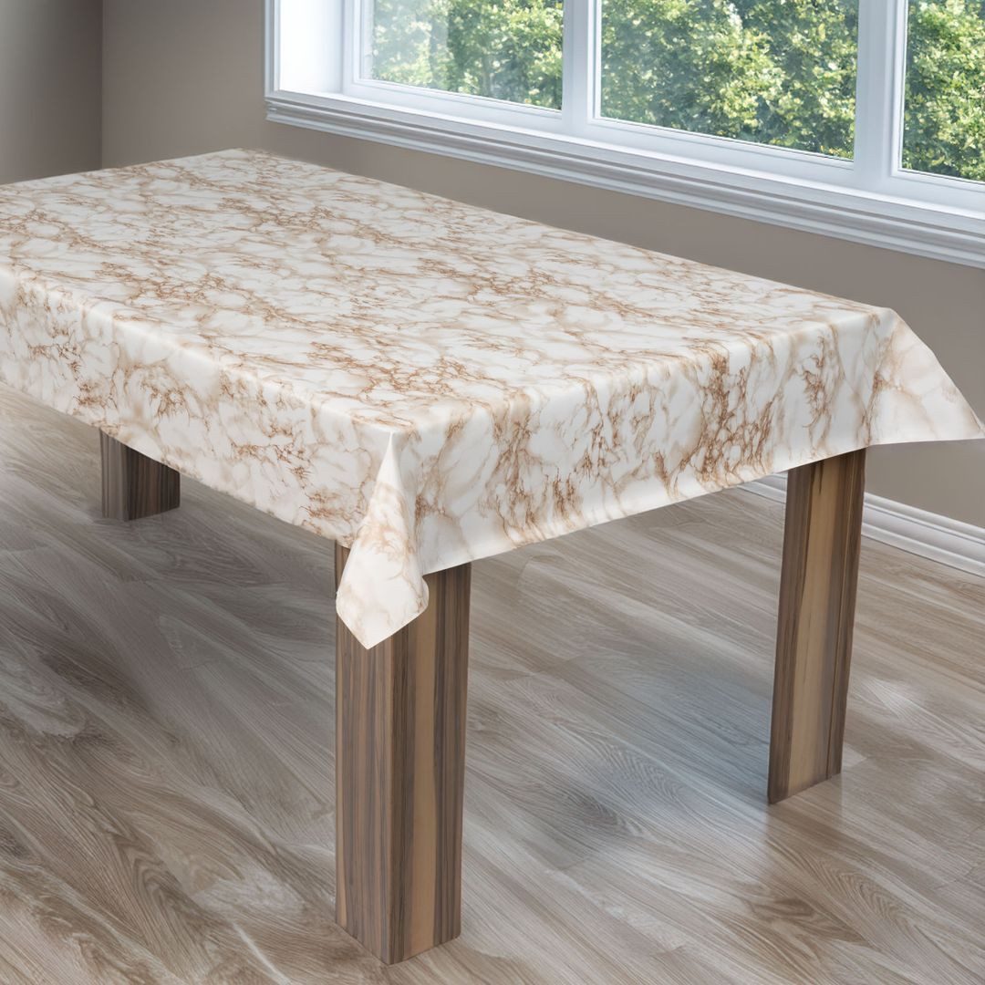 laro Tischdecke laro Wachstuch-Tischdecke Wachstischdecke Marmor Weiß Beige günstig online kaufen