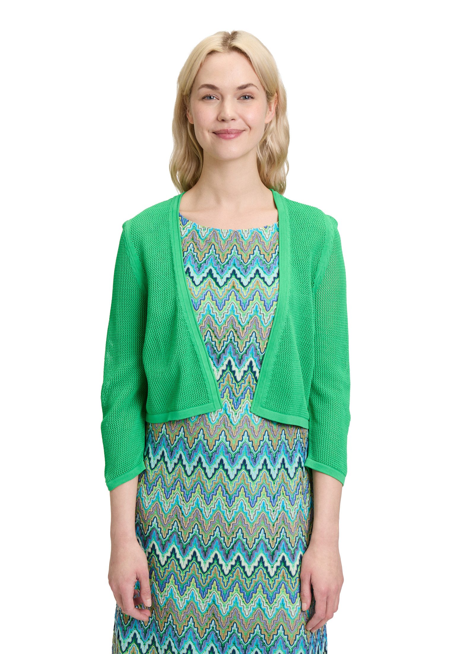 Strickjacke Betty Barclay Sommer-Strickjacke mit 3/4 Arm