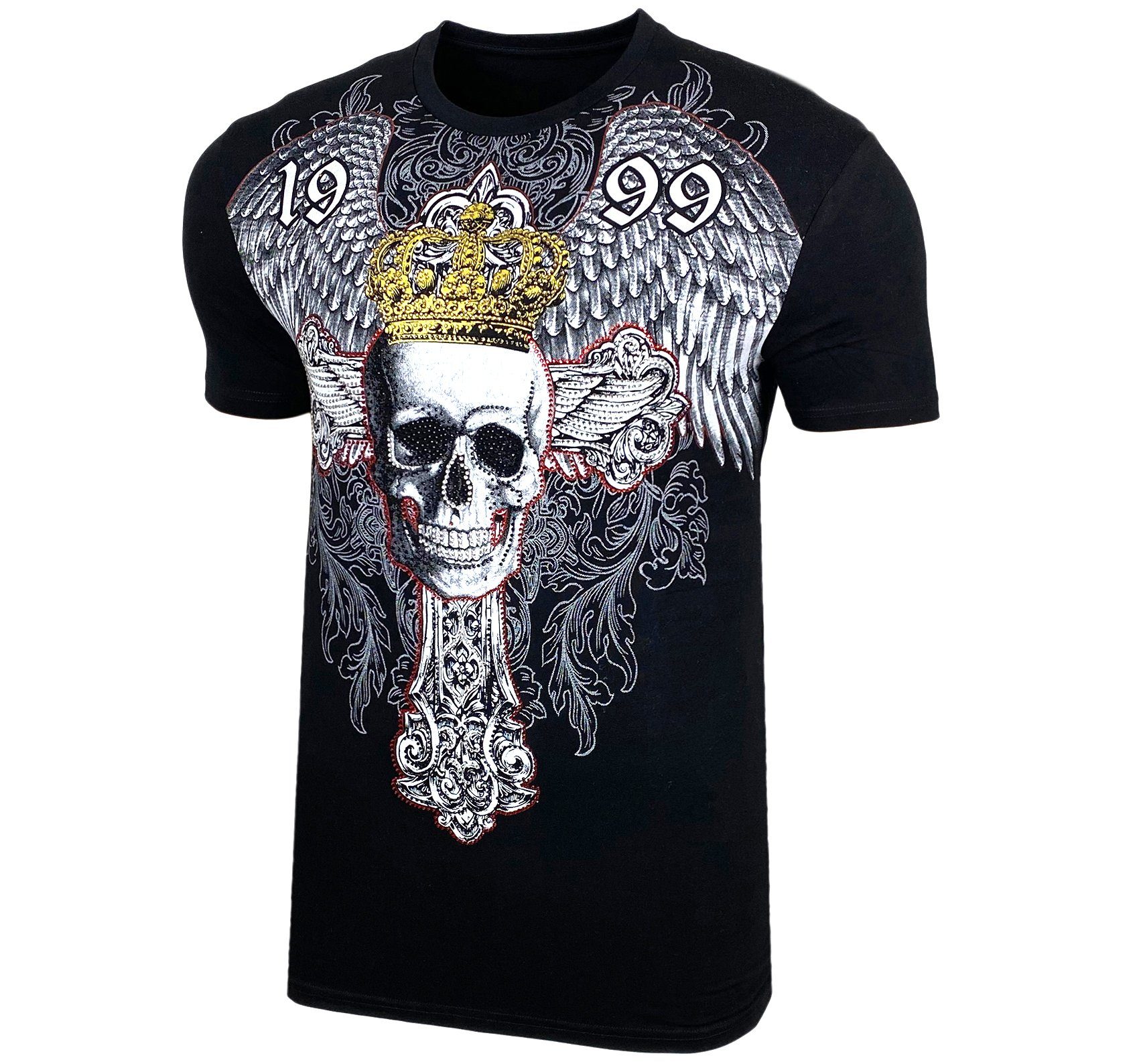 Baxboy T-Shirt Baxboy Totenkopf T-Shirt günstig online kaufen
