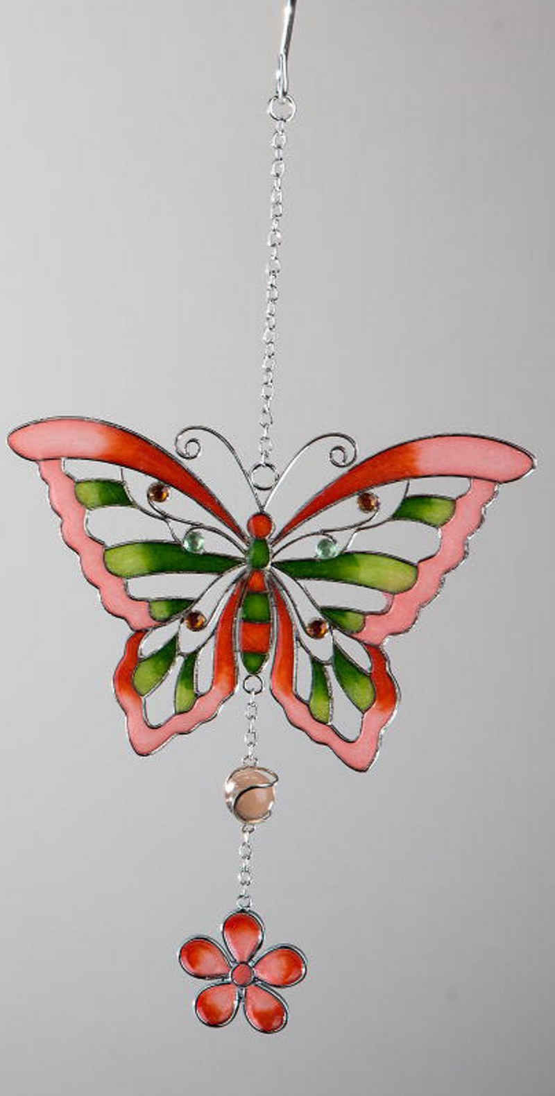 formano Hängedekoration »formano Hängedeko Schmetterling aus Tiffanyglas«