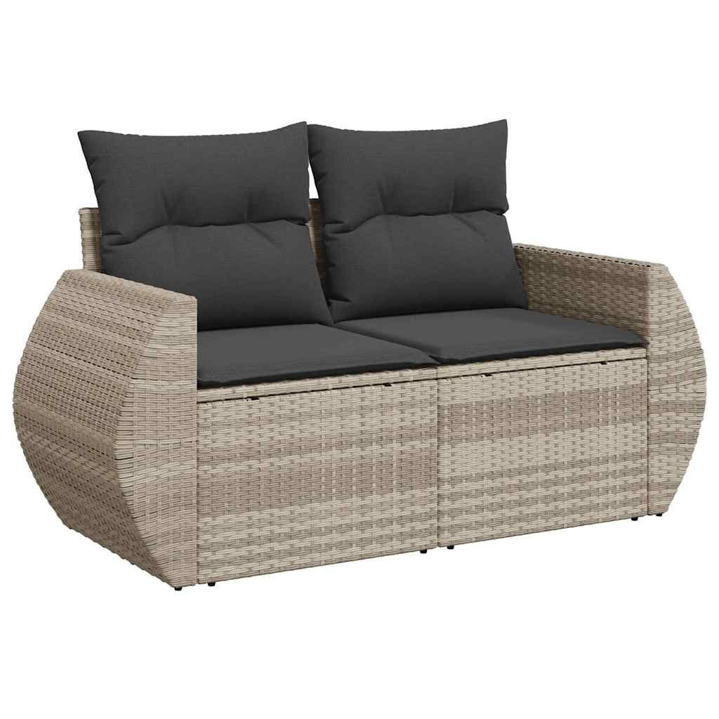 vidaXL Loungesofa Gartensofa mit Kissen 2-Sitzer günstig online kaufen