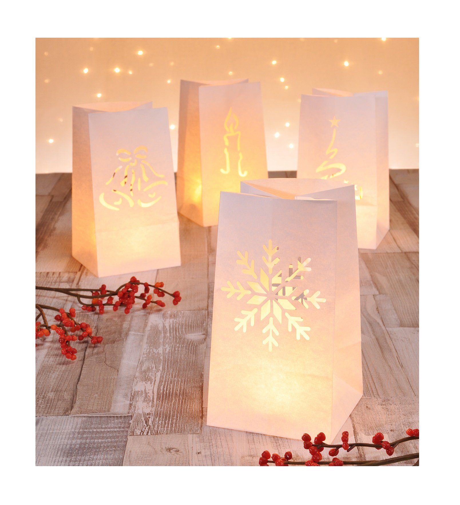 GartenHero Windlicht Lichttüten Tütenwindlich Windlicht Teelicht günstig online kaufen