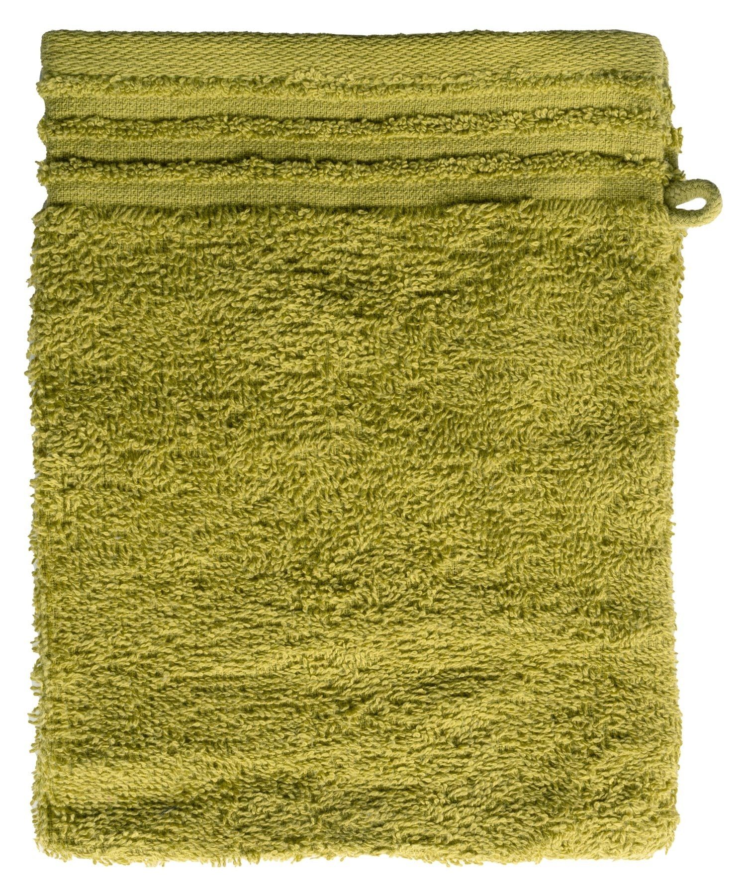 Waschhandschuh Waschhandschuh HAMBURG, Grün, B 16 cm, L 21 cm | Waschhandschuhe