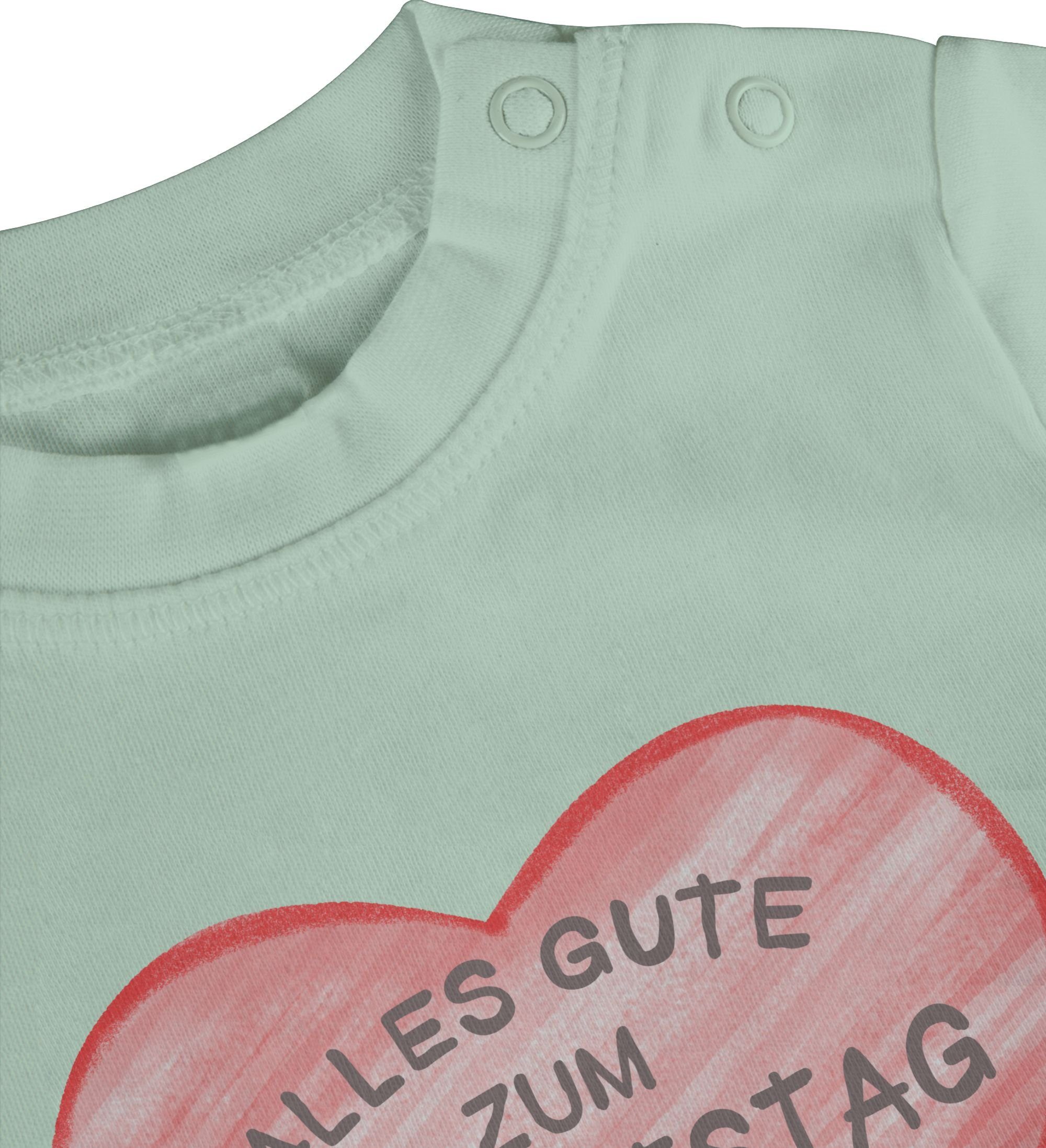 Shirtracer T-Shirt Alles Baby Sprüche Papa gute zum 3 Geburtstag Mintgrün