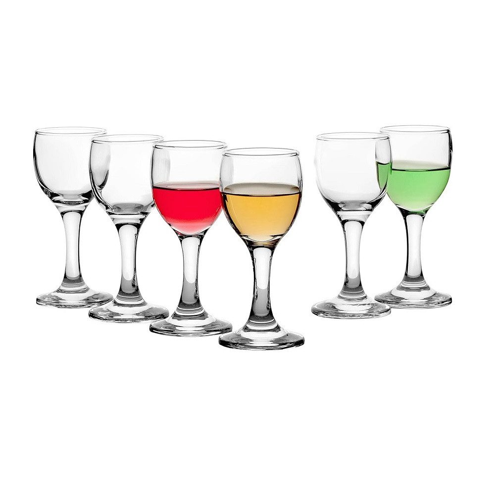 Pasabahce Cappuccinotasse Pasabahce Bistro Digestivglas 6er Set, Glas