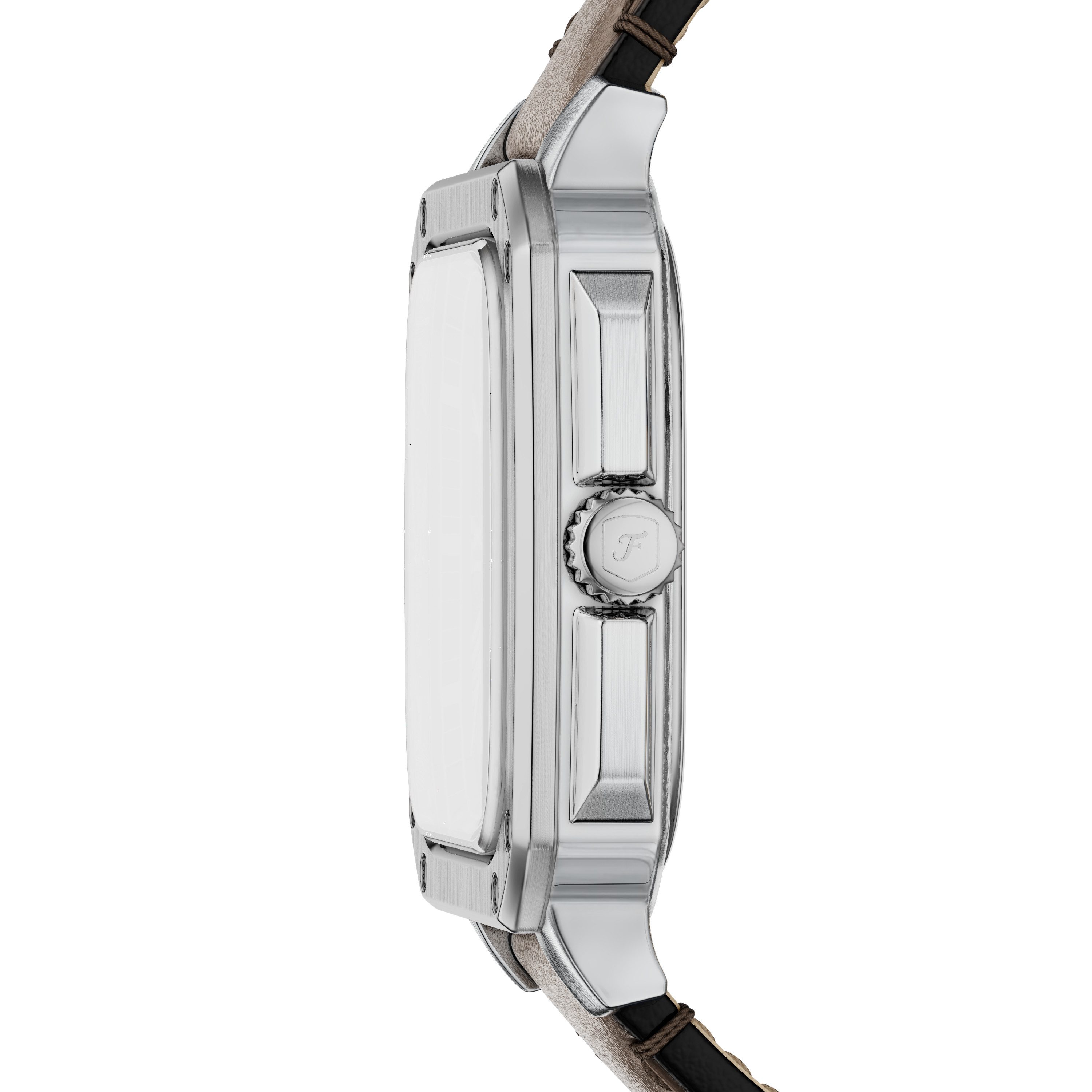 Fossil Quarzuhr Crosby FS6150, Armbanduhr, Herrenuhr, Lederarmband, analog, günstig online kaufen