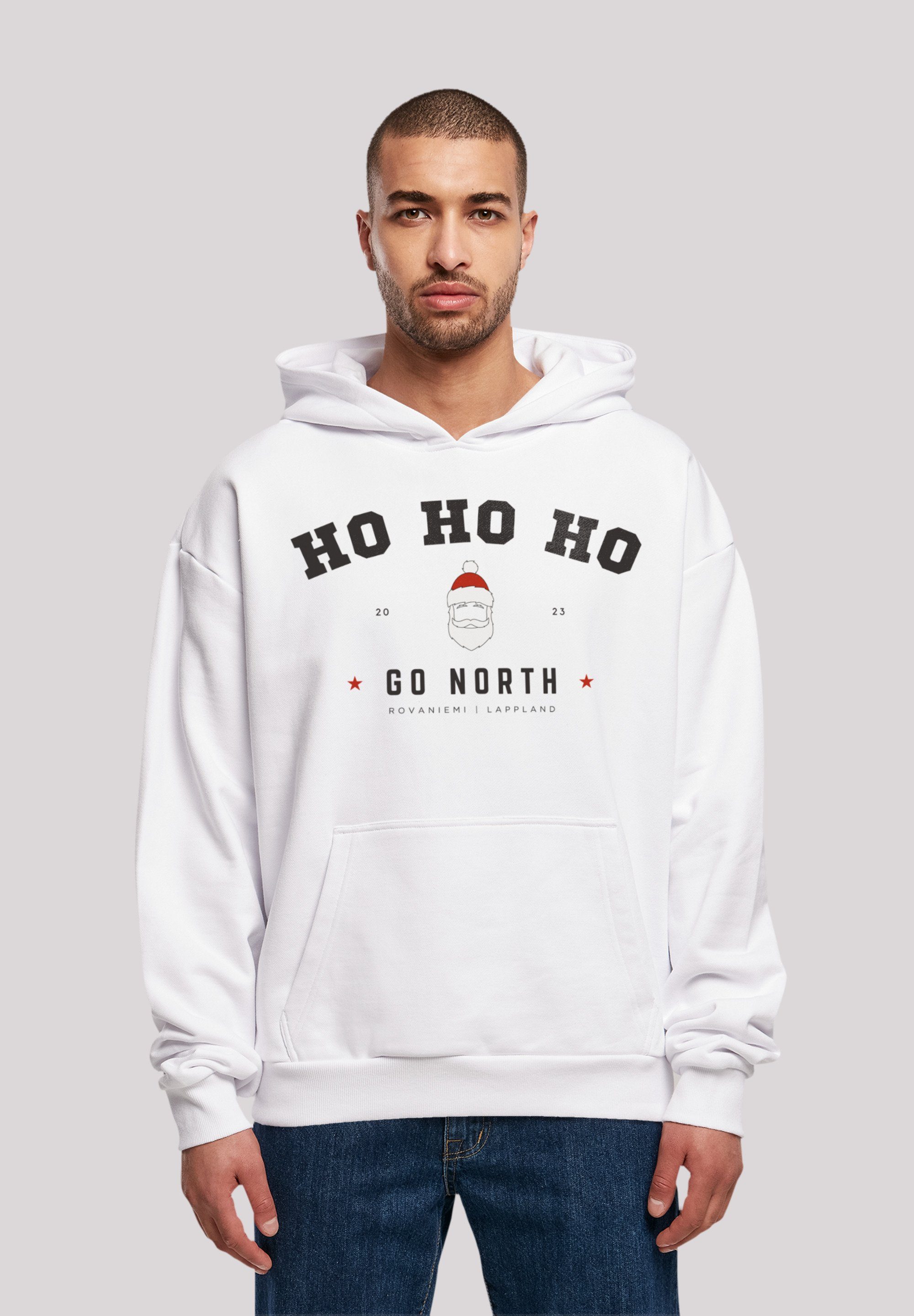 F4NT4STIC Kapuzenpullover Ho Ho Ho Santa Claus Weihnachten Weihnachten,  Geschenk, Logo, Ultra bequemer schwerer Baumwollstoff