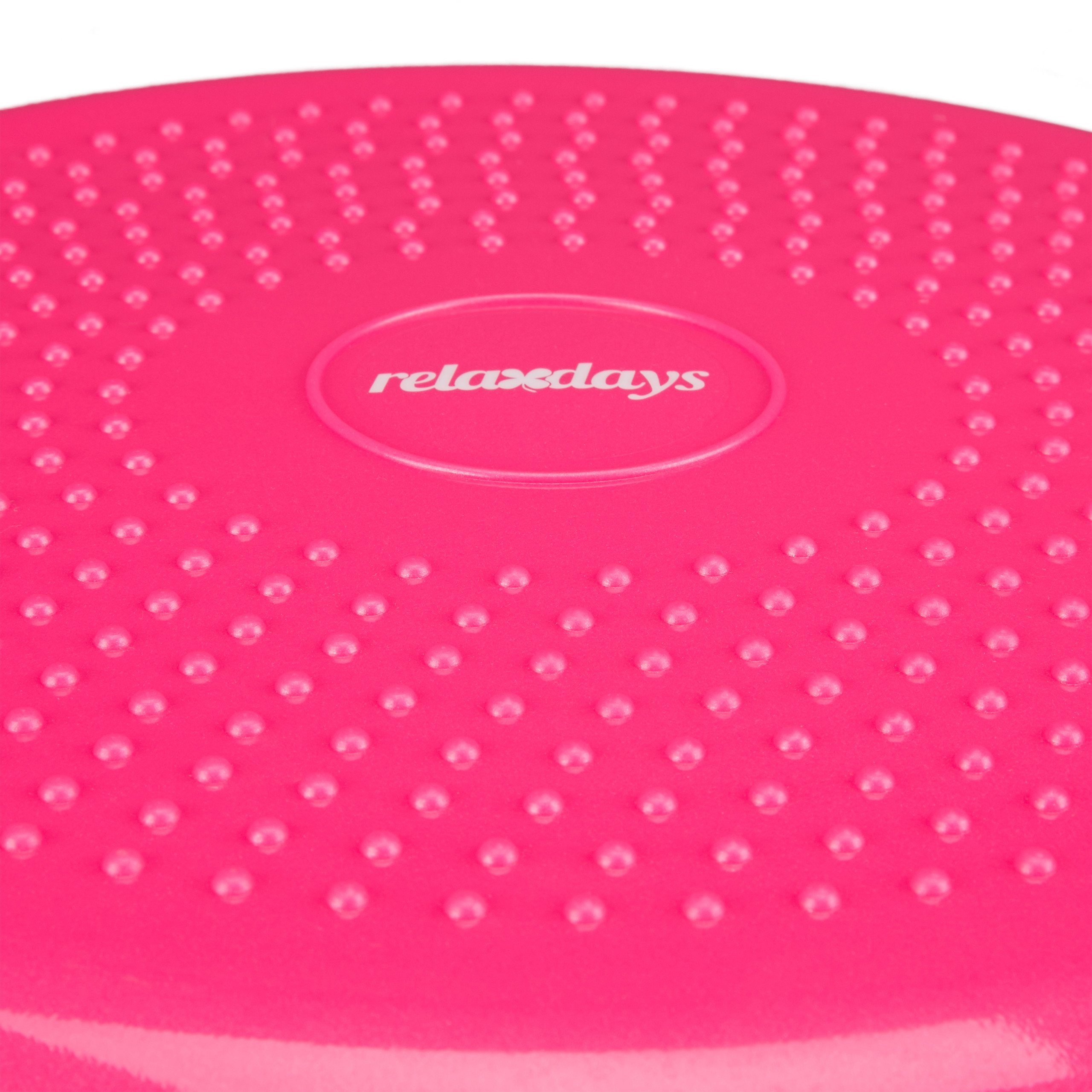 relaxdays Balancekissen Balance Kissen 33 Pink cm Luftpumpe, mit