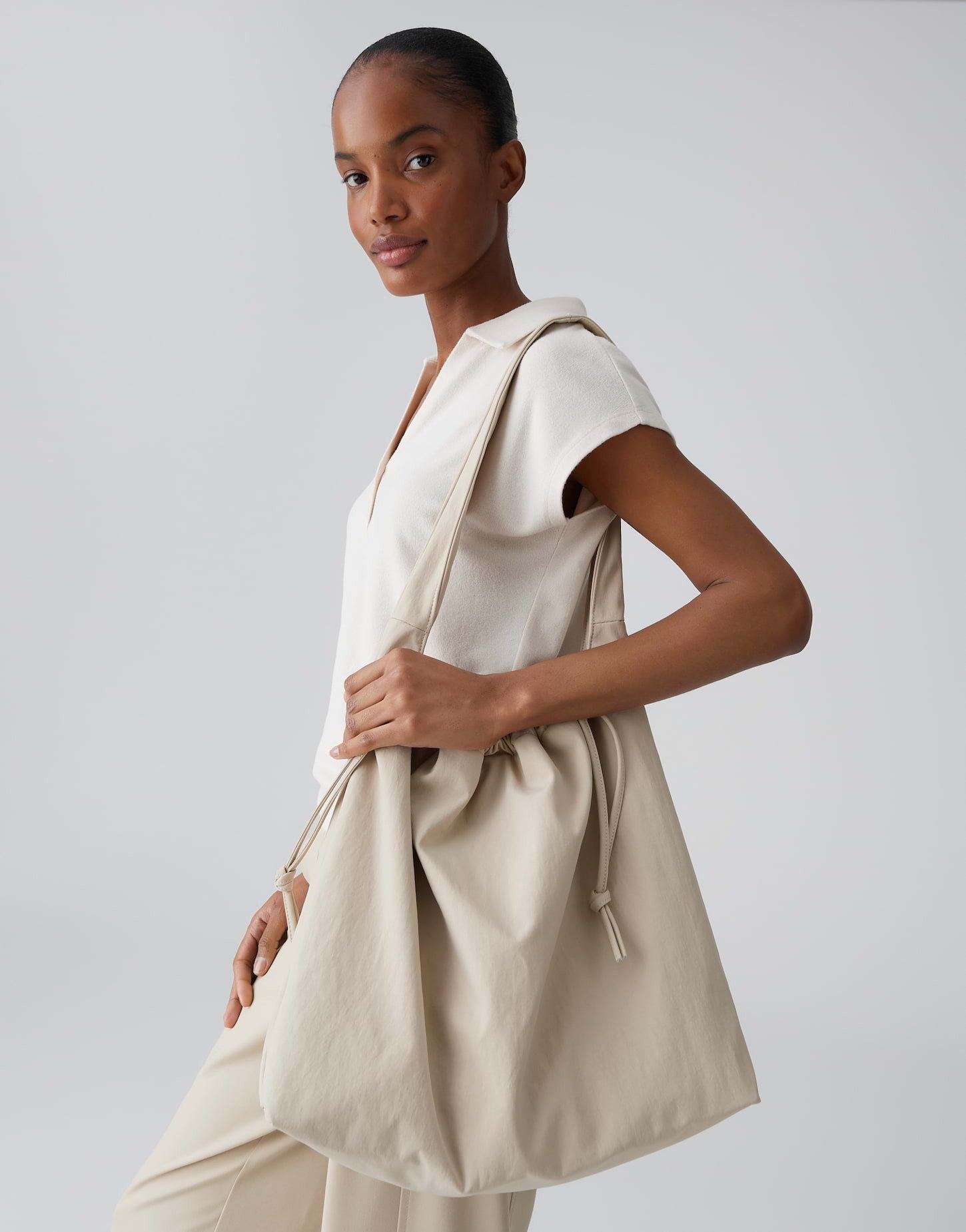 OPUS Shopper Geräumige Shopper Bag mit Tunnelzug