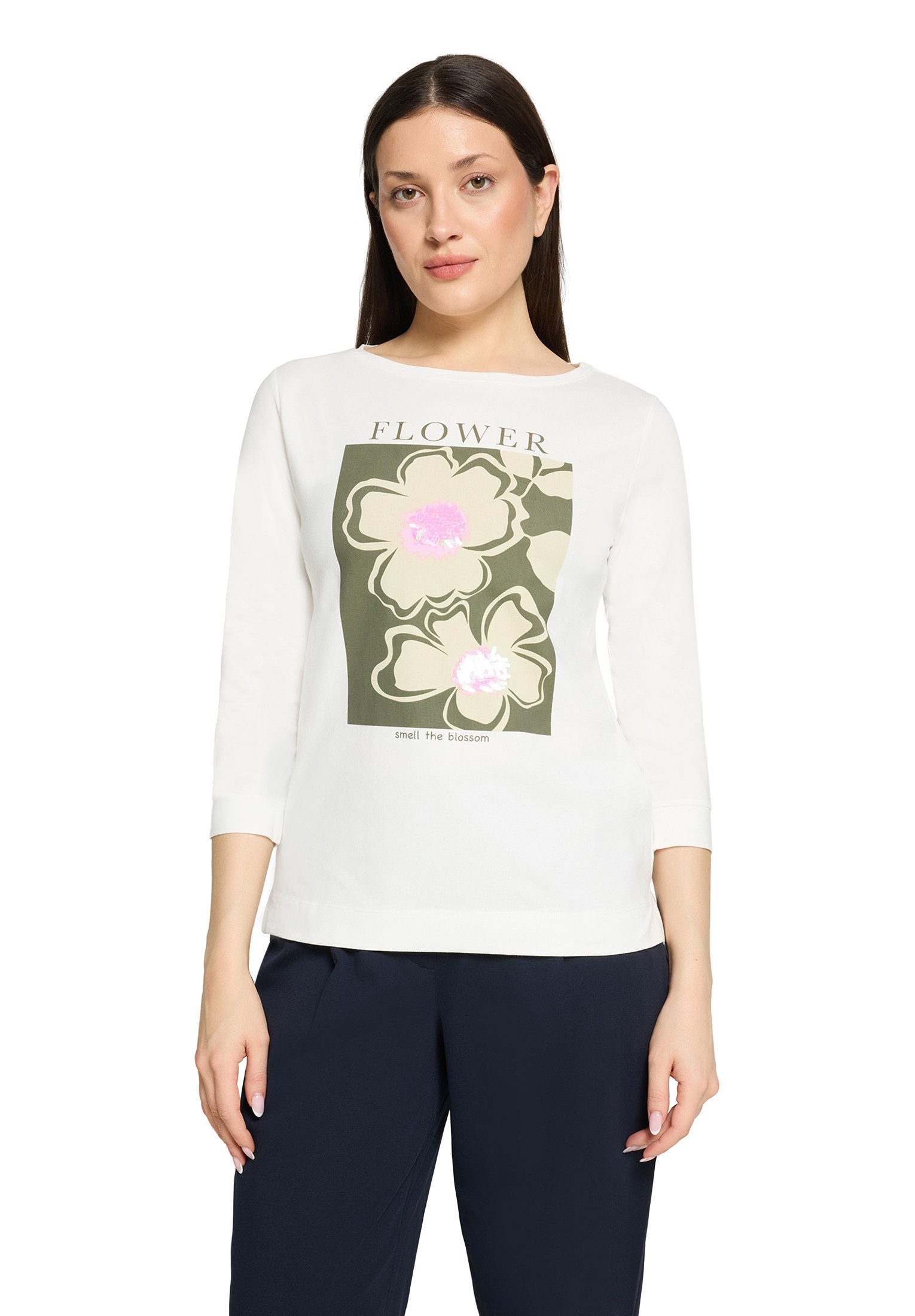 3/4-Arm-Shirt Damen mit Aufdruck