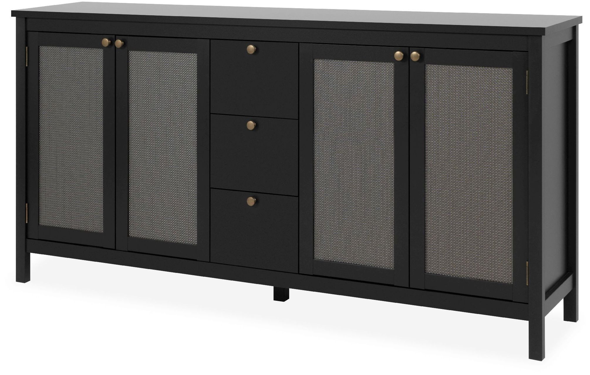 Finori Sideboard Cordoba 51A, Kommode Modern Rahmentüren mit 3D-Geflecht 180 x 90 x 40 cm. € 399,90