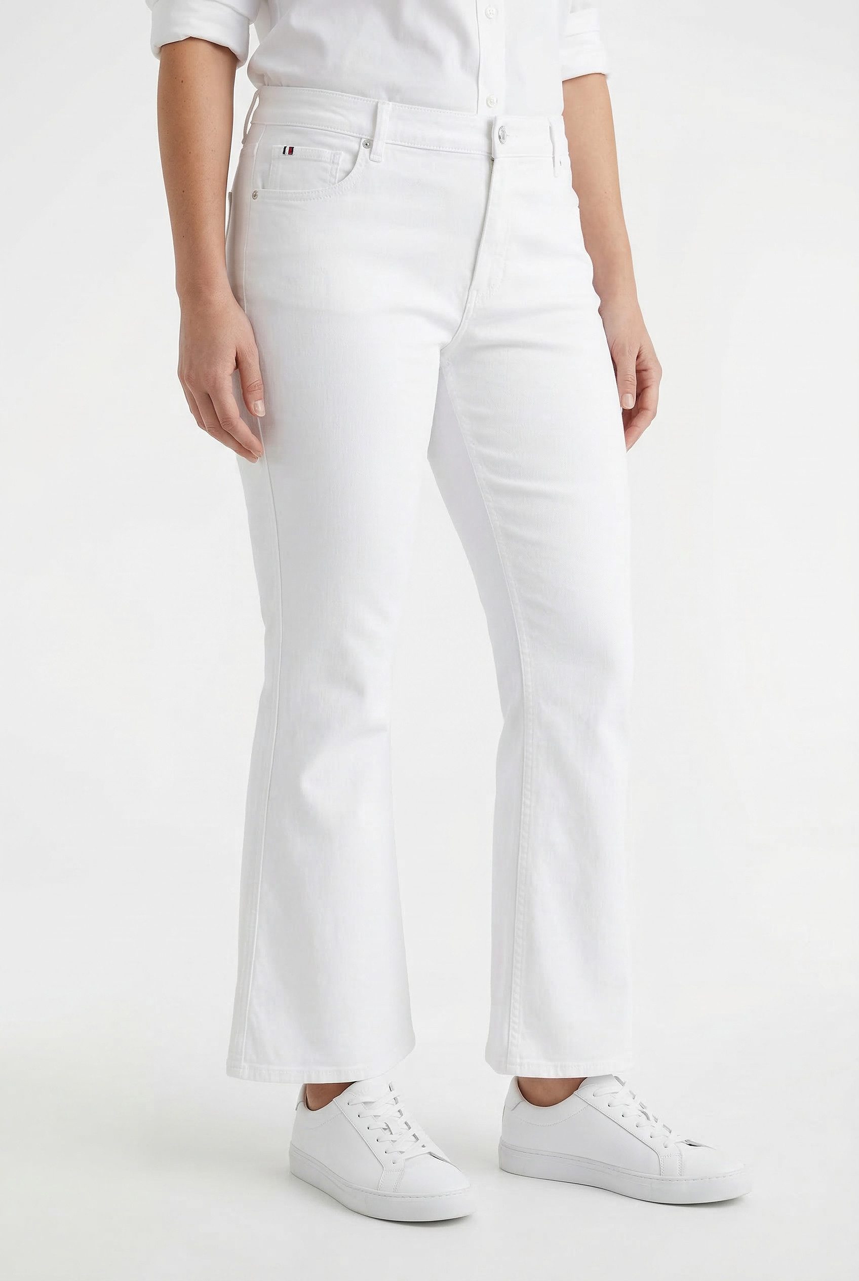 Tommy Hilfiger Curve Bootcut-Jeans CRV DNM WHITE FLARE RW in großen Größen, günstig online kaufen