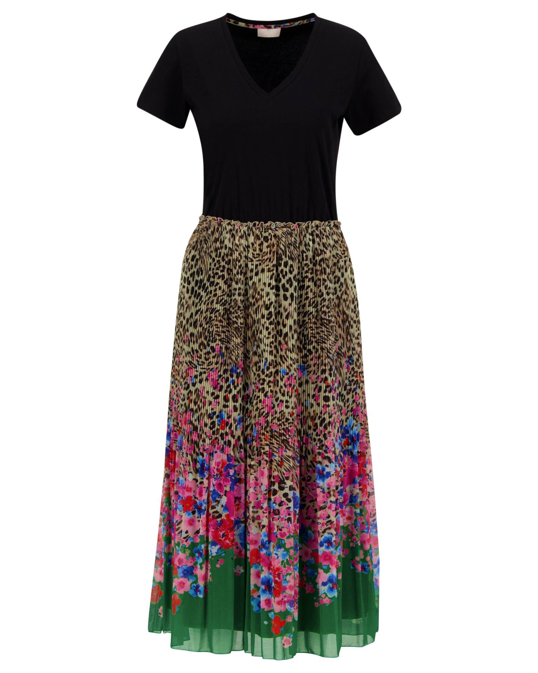 Liu Jo Sommerkleid Damen Kleid (1-tlg), Bequemes T-Shirt-Design am  Oberkörper