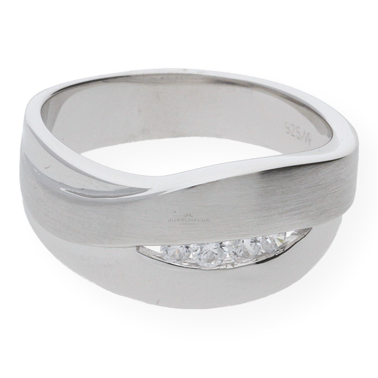 Fingerring JuwelmaLux Ring in Silber 925/000 mit synthetischer Zirkonia JL20-07-0