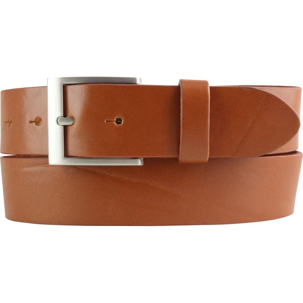 Ledergürtel Jeans-Gürtel aus Vollrindleder 4 cm - Hochwertiger Leder-Gürtel für He