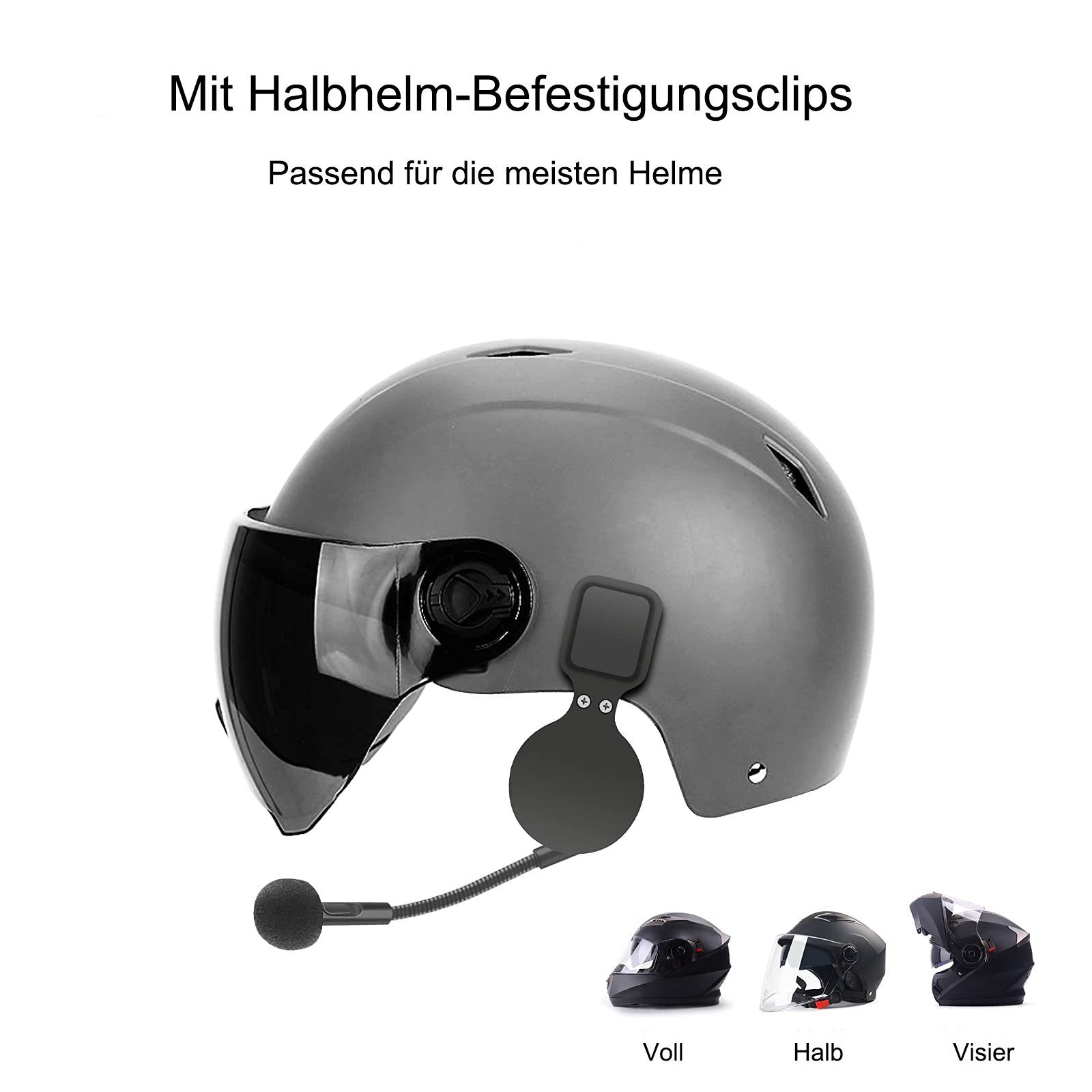 Housruse 0,4 Zoll Motorradhelm Bluetooth 5.0 Kopfhörer, Ultradünnes  Bluetooth-Kopfhörer (Stereo)